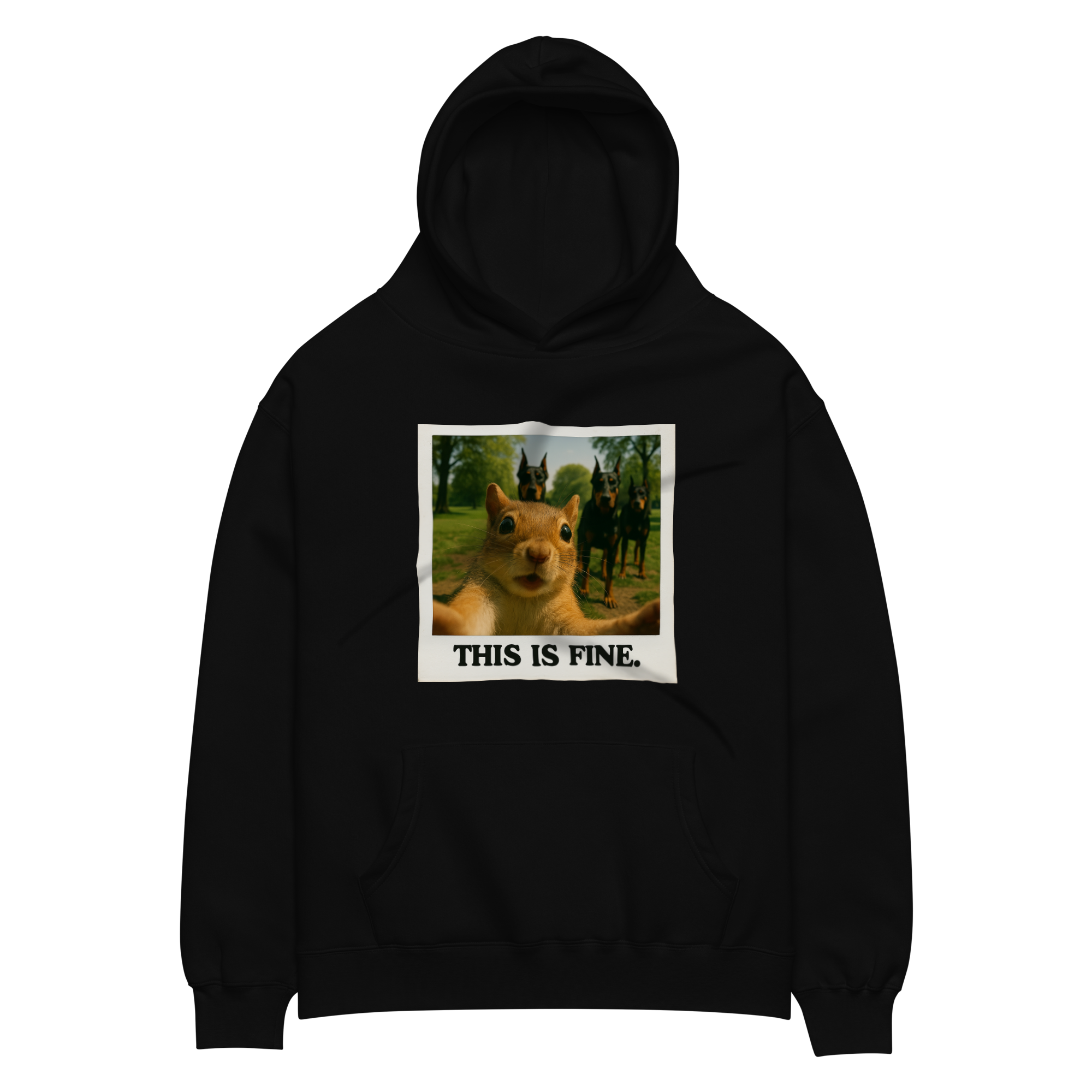 "THIS IS FINE" • Oversized Hoodie