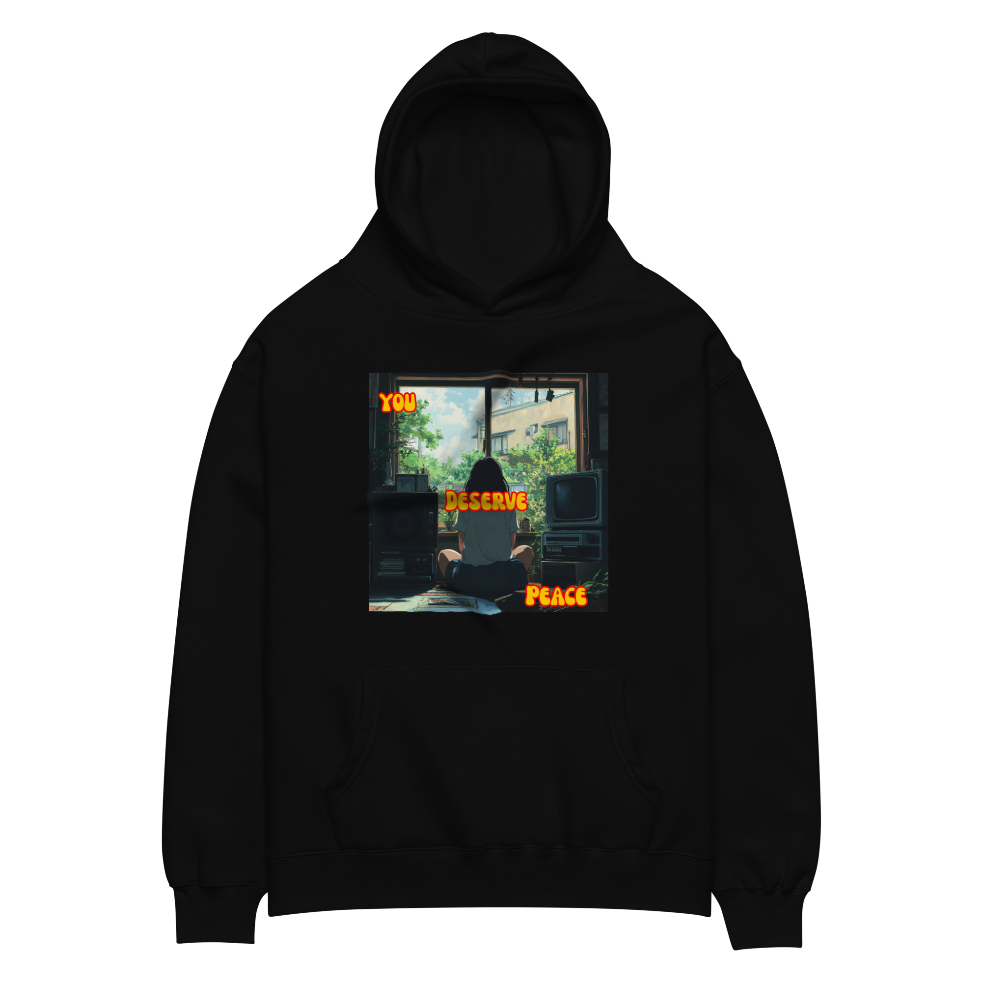 "YOU DESERVE PEACE" • Oversized Hoodie