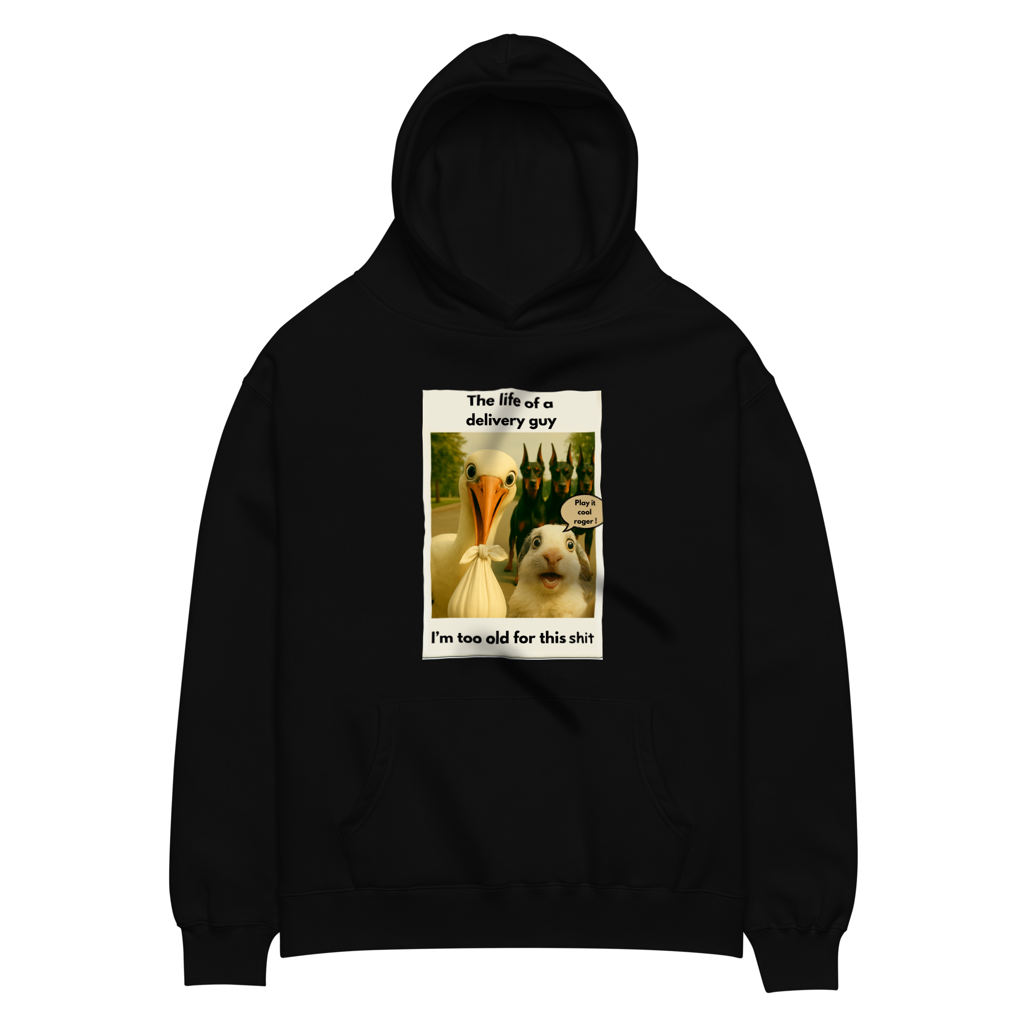 "THE LIFE OF A DELIVERY GUY..."• Oversized Hoodie