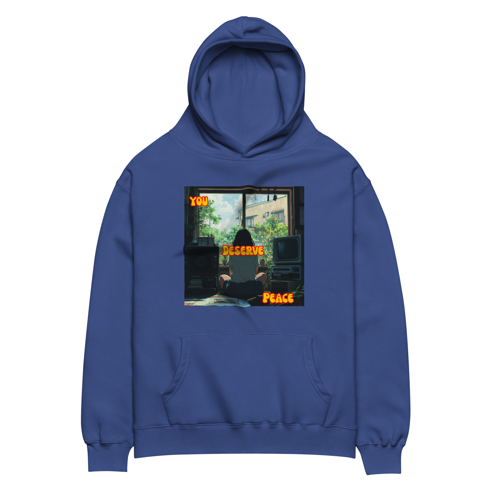 "YOU DESERVE PEACE" • Oversized Hoodie