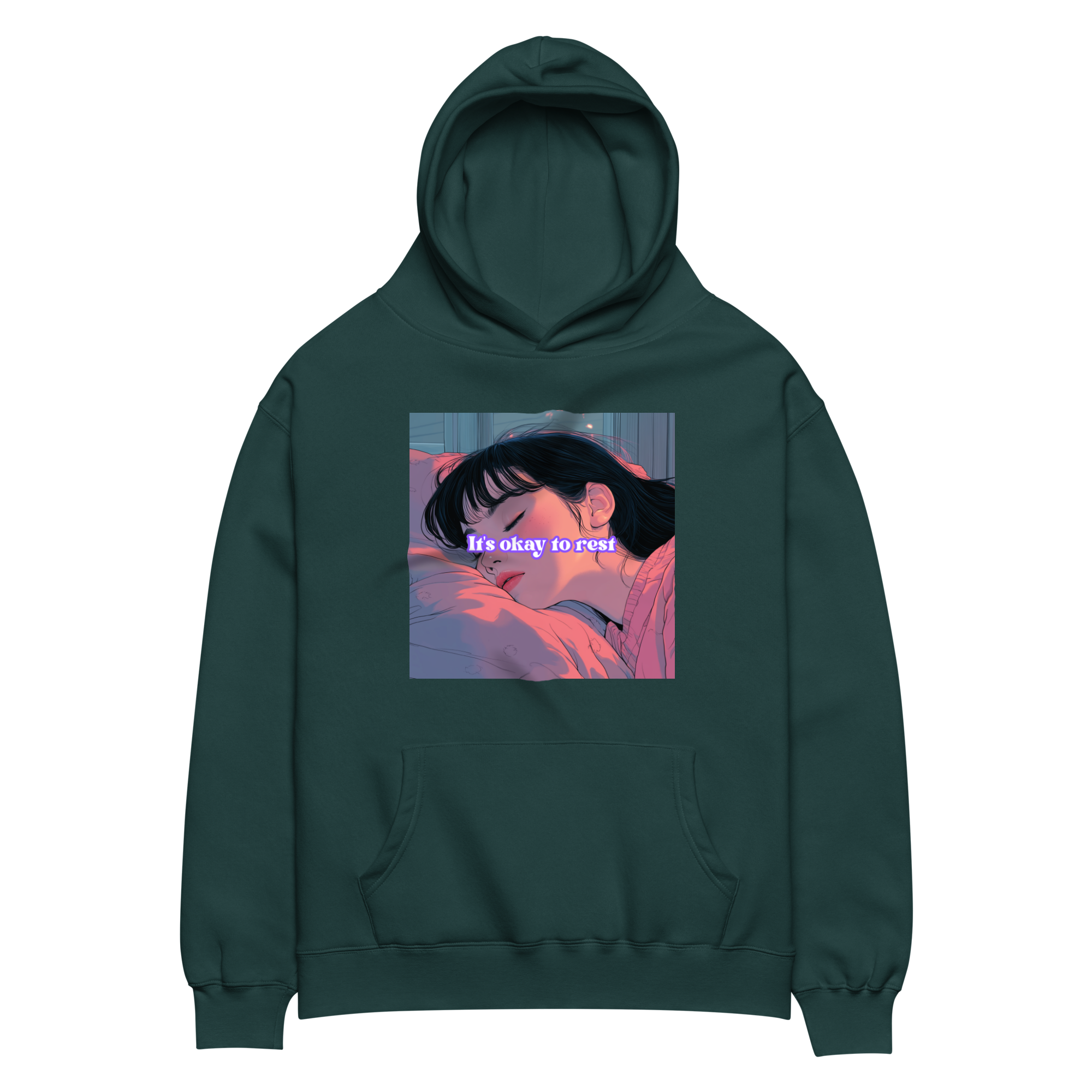 "IT'S OKAY TO REST" • Oversized Hoodie