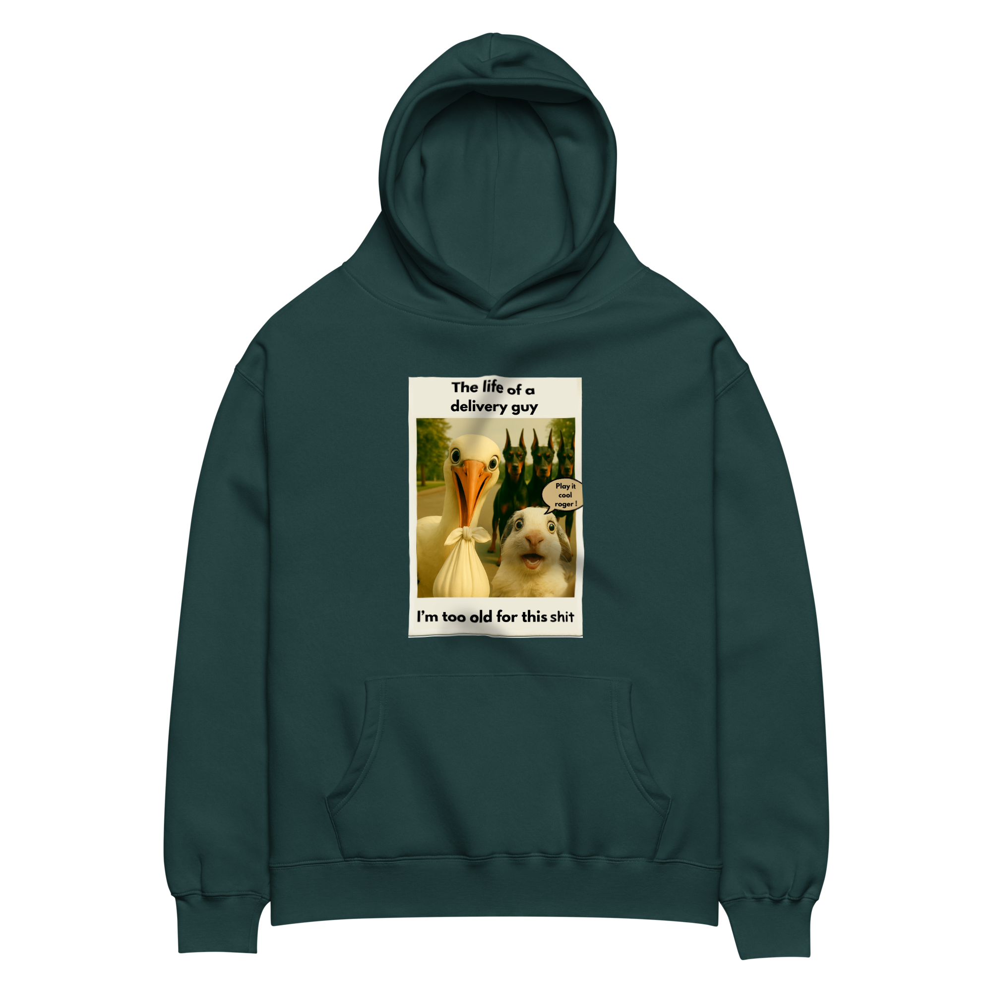 "THE LIFE OF A DELIVERY GUY..."• Oversized Hoodie