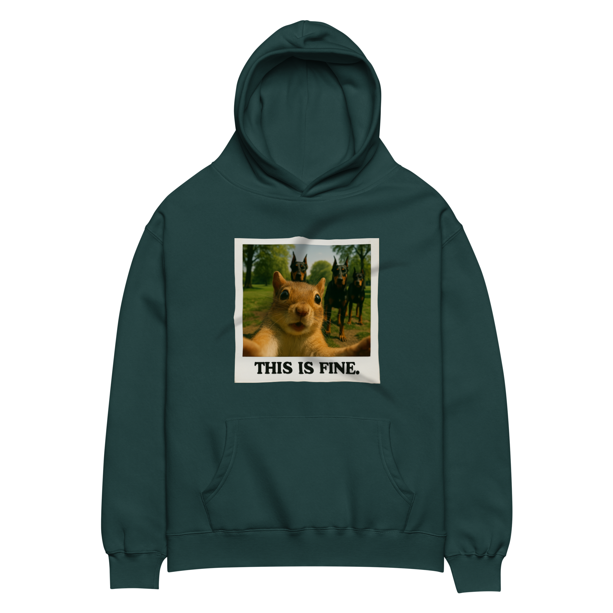 "THIS IS FINE" • Oversized Hoodie