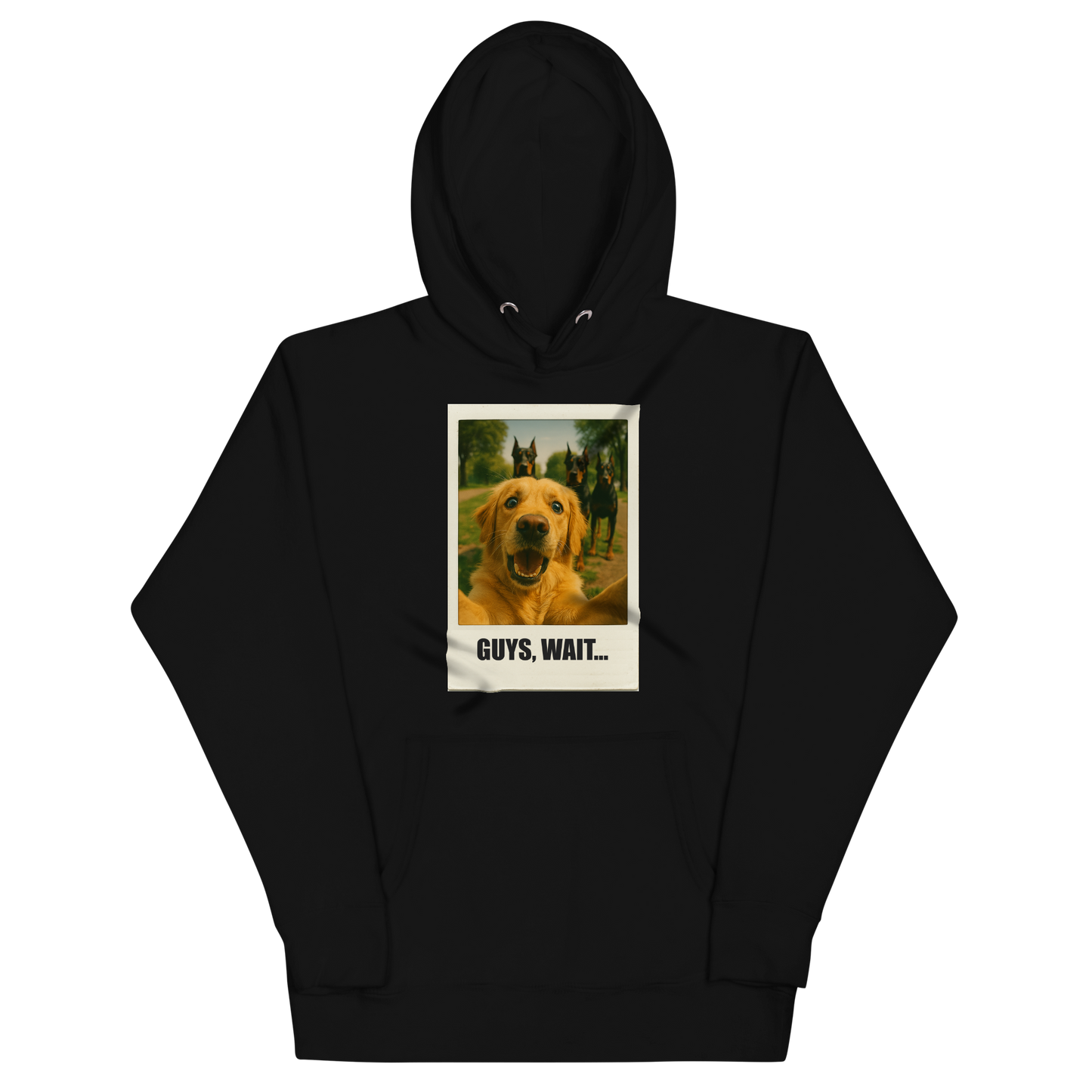 "GUYS, WAIT..." • Premium Hoodie