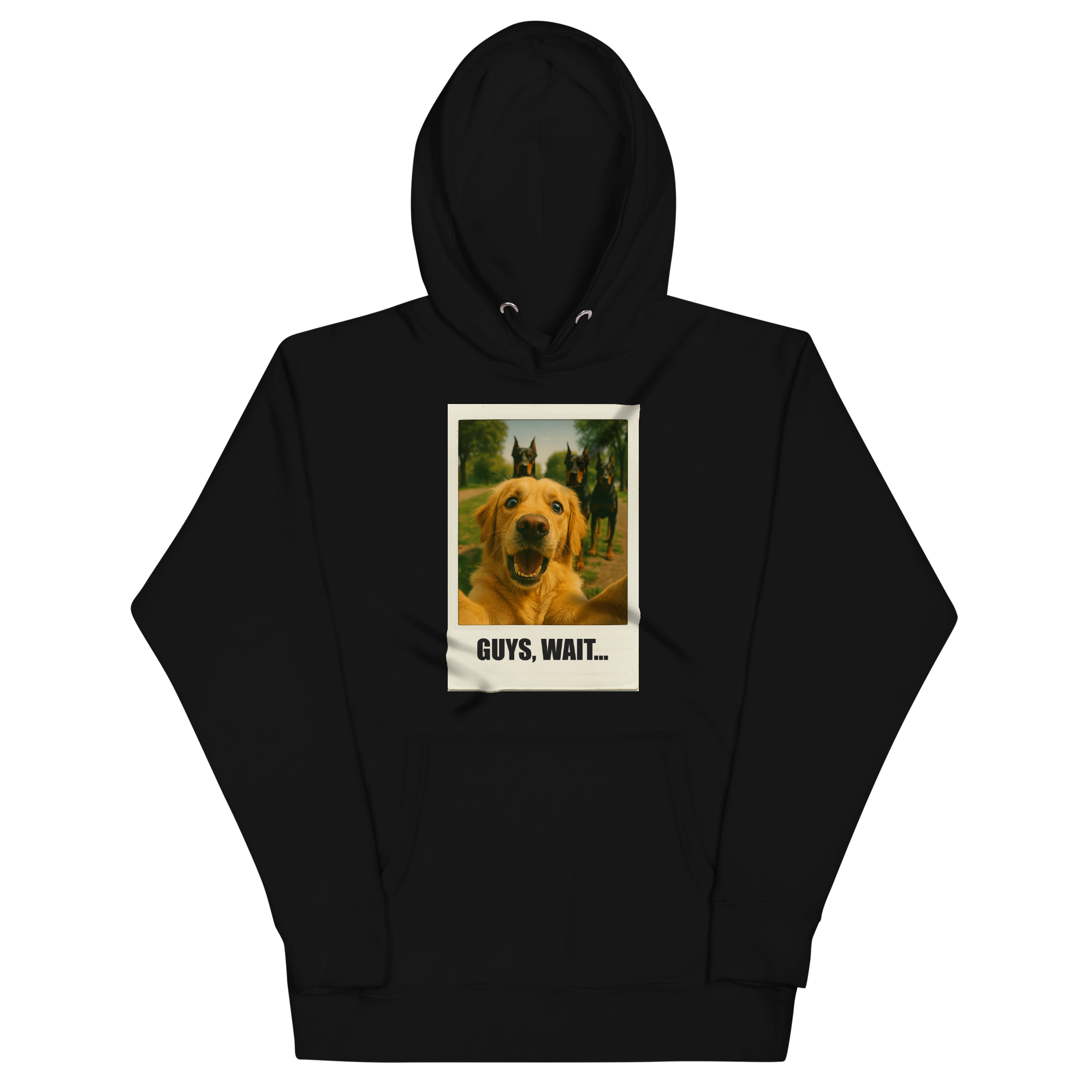 "GUYS, WAIT..." • Premium Hoodie