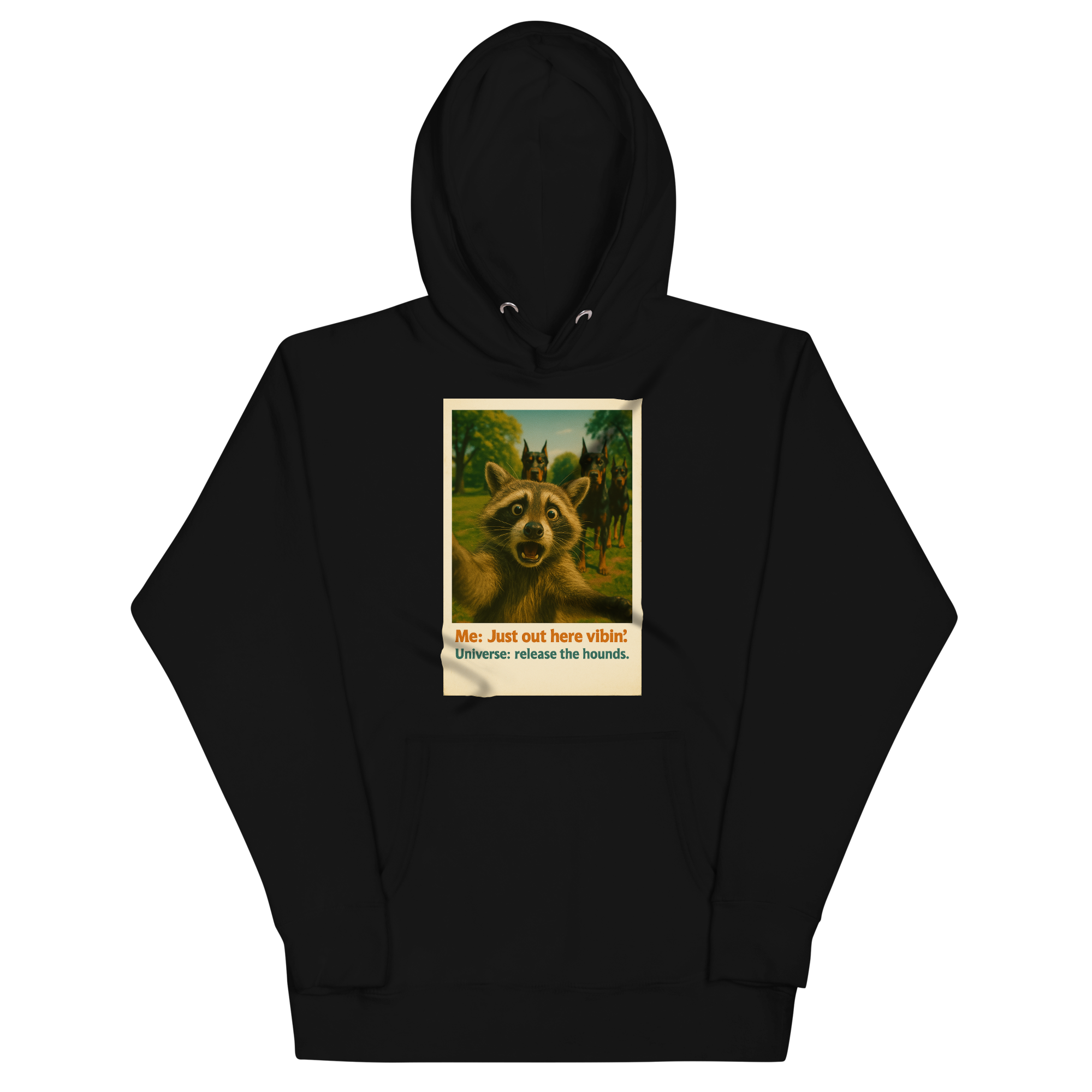 "JUST OUT HERE VIBIN..." • Premium Hoodie