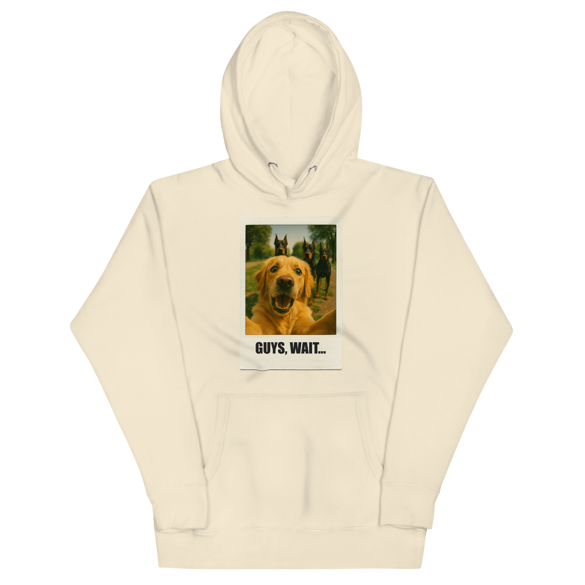 "GUYS, WAIT..." • Premium Hoodie