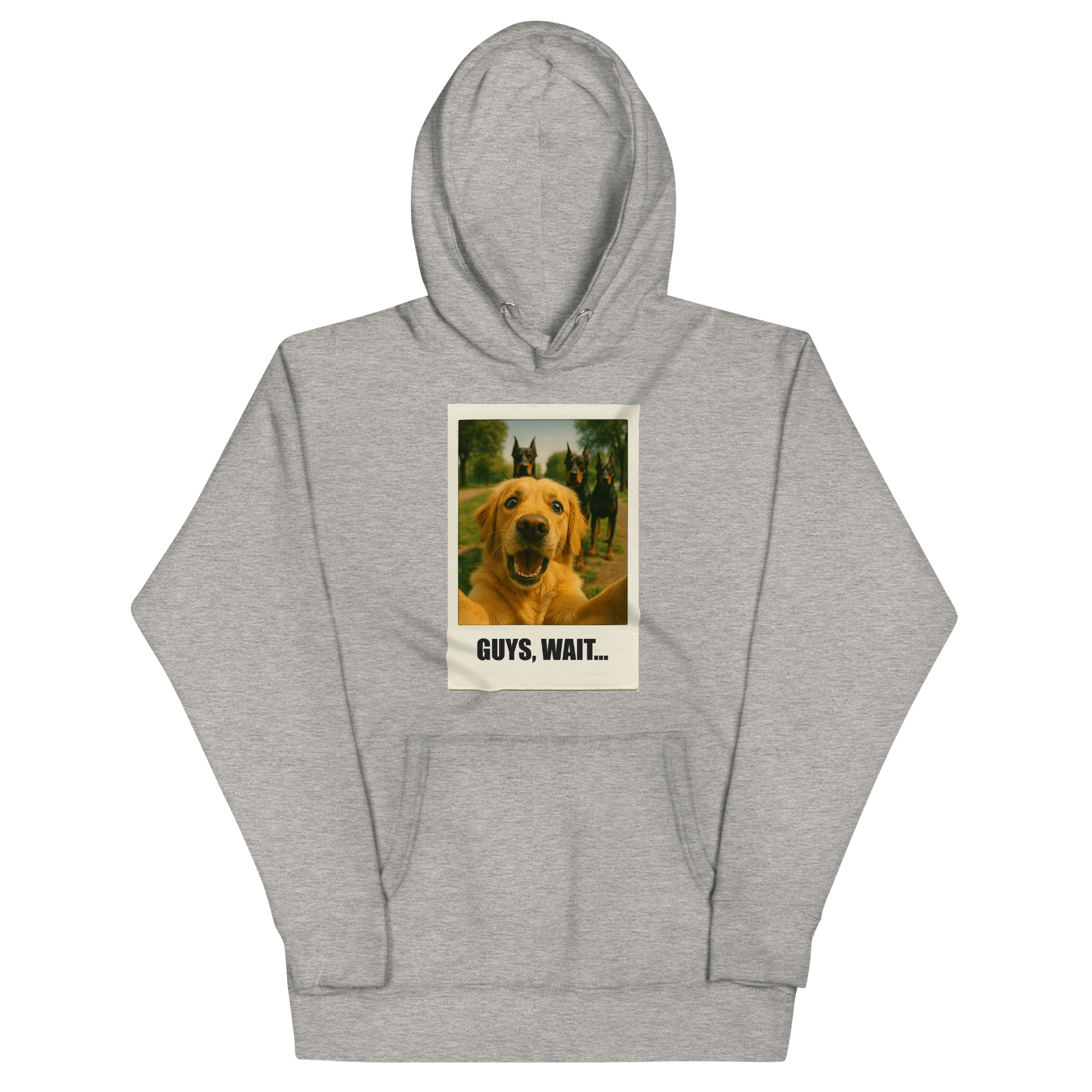 "GUYS, WAIT..." • Premium Hoodie