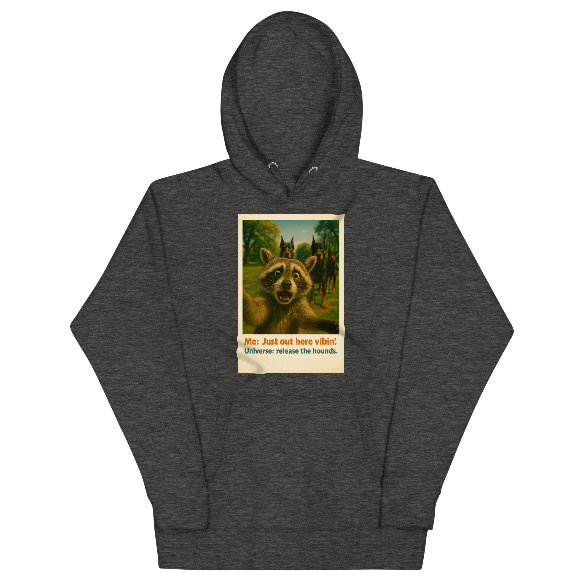 "JUST OUT HERE VIBIN..." • Premium Hoodie