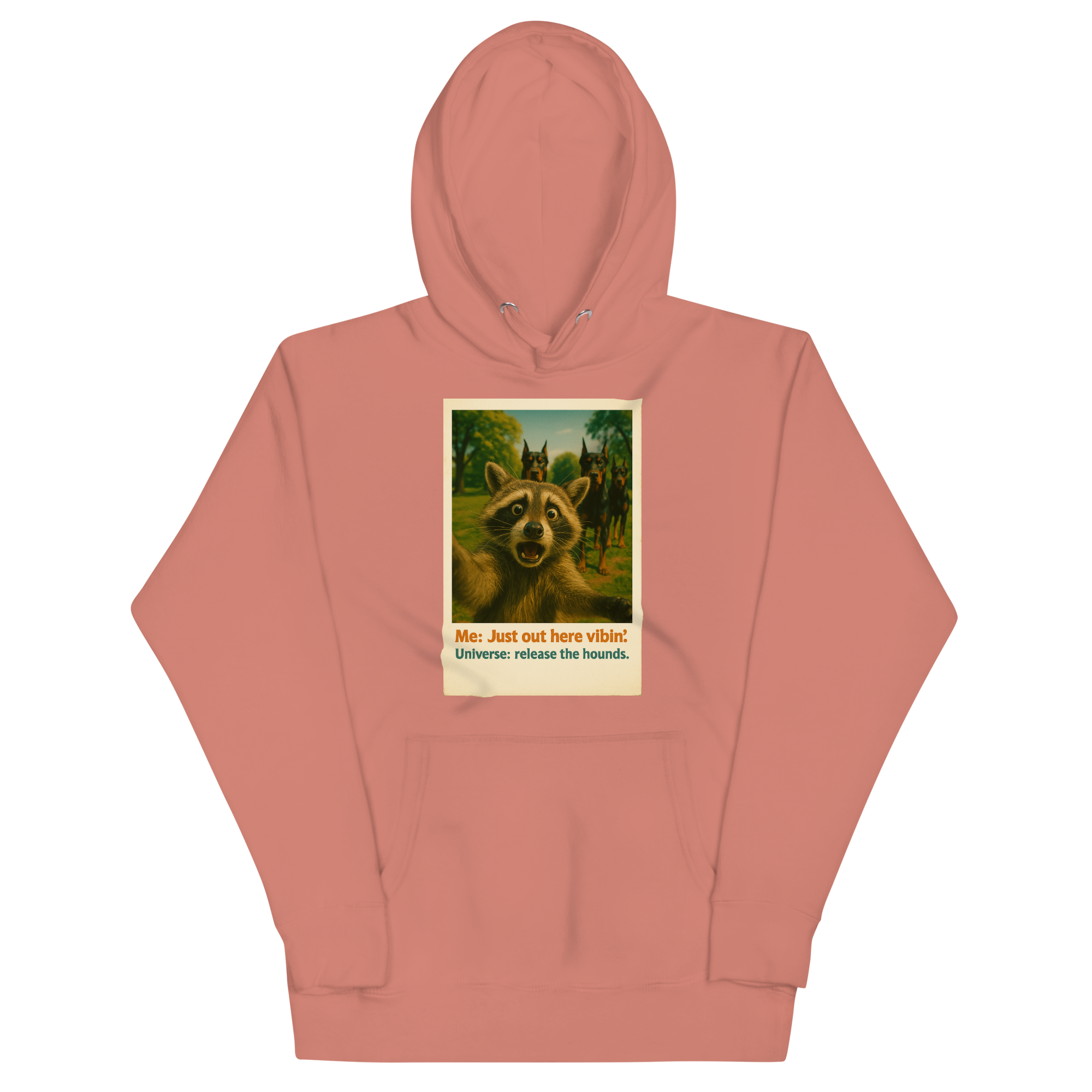 "JUST OUT HERE VIBIN..." • Premium Hoodie