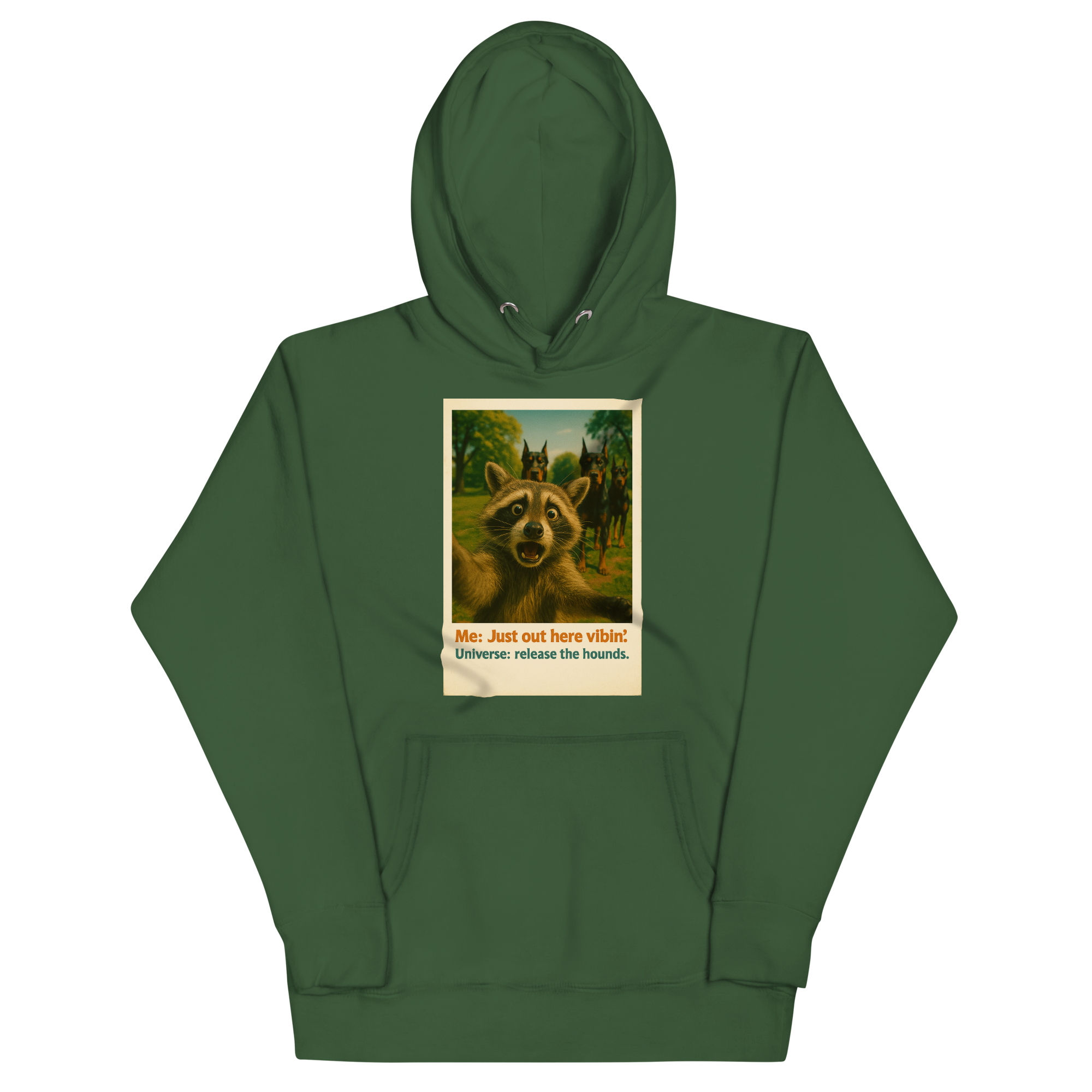 "JUST OUT HERE VIBIN..." • Premium Hoodie