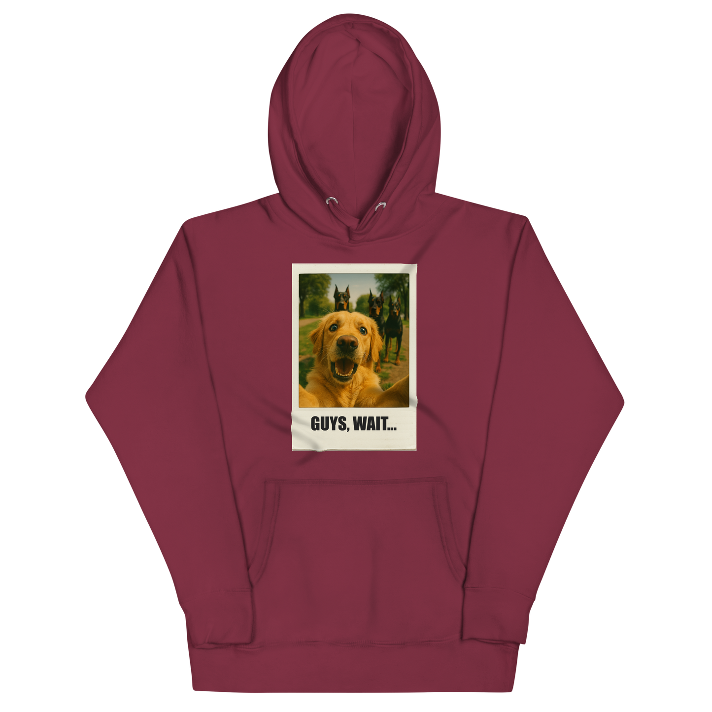 "GUYS, WAIT..." • Premium Hoodie