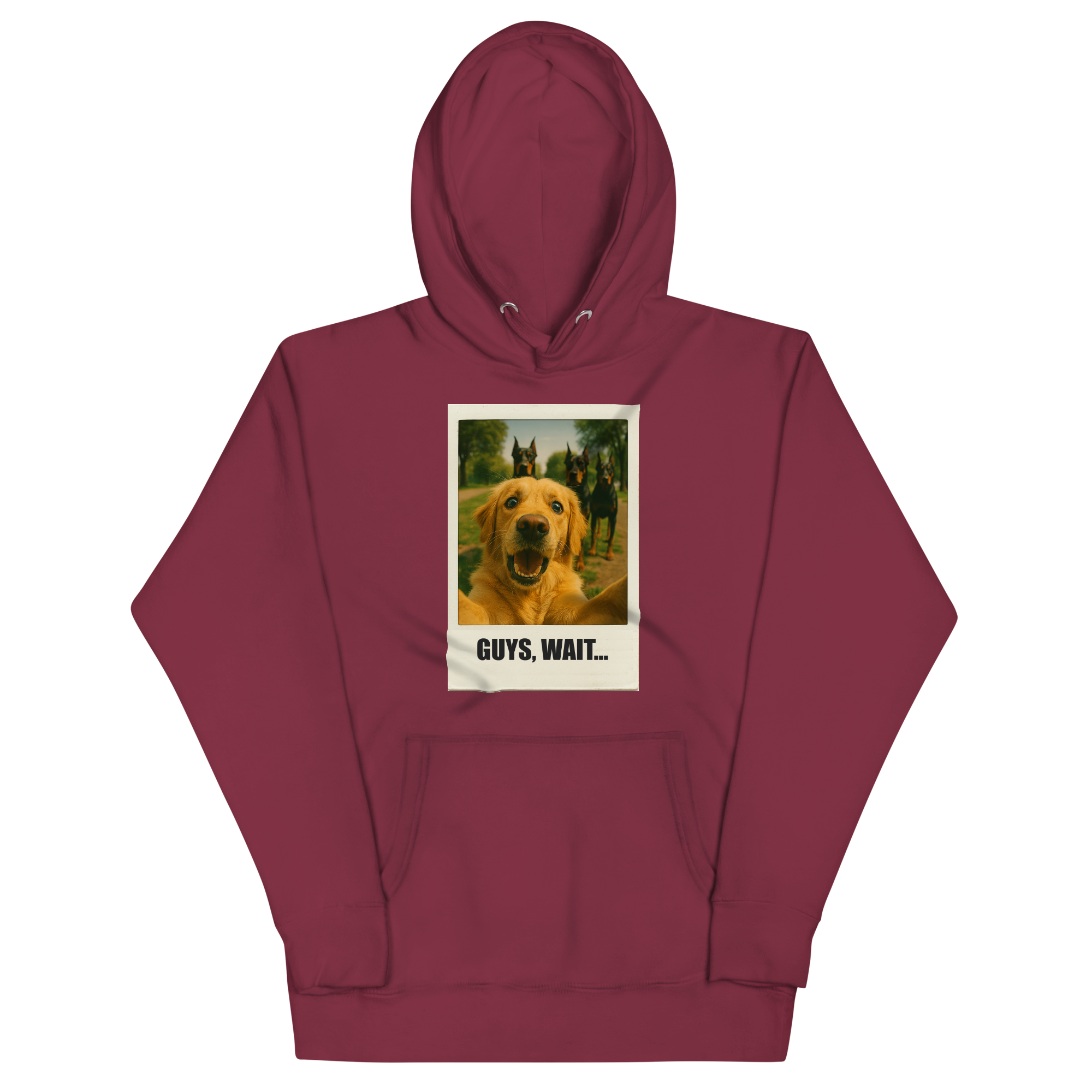 "GUYS, WAIT..." • Premium Hoodie