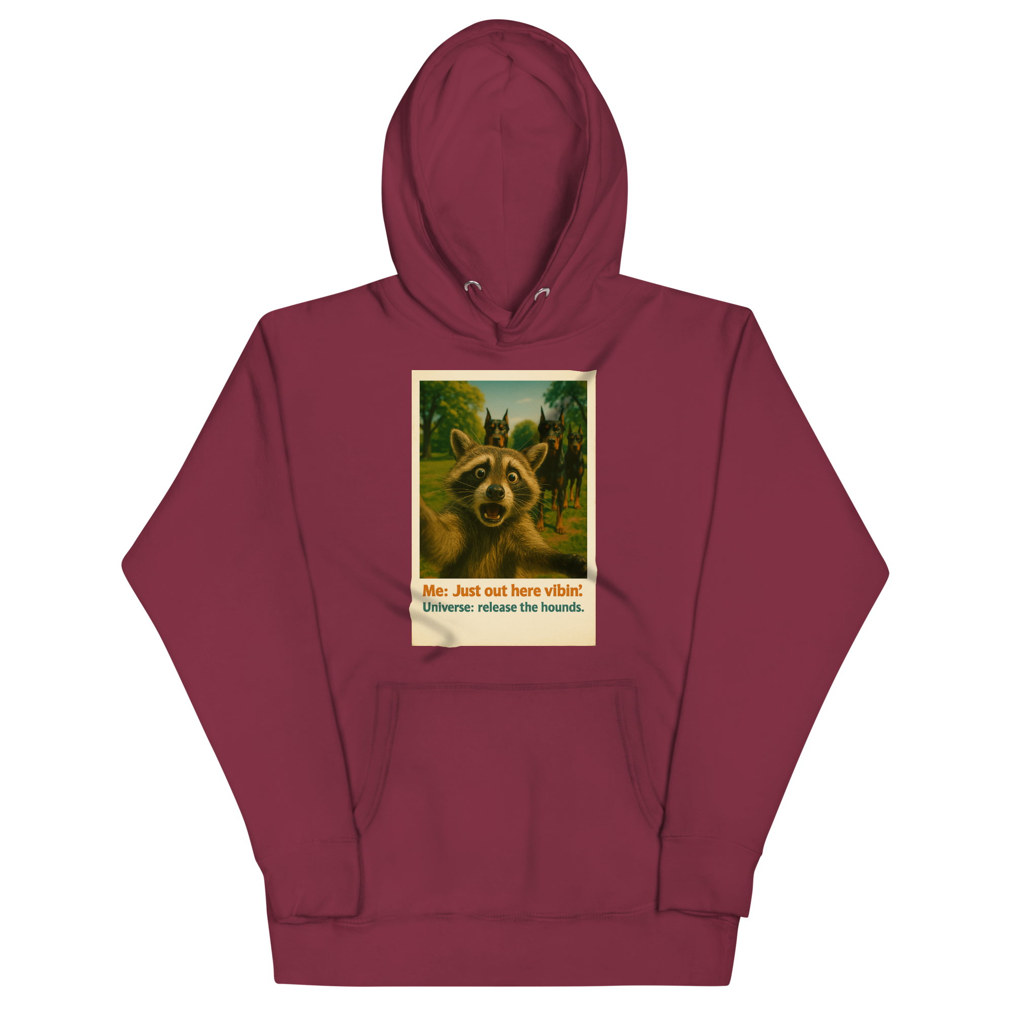"JUST OUT HERE VIBIN..." • Premium Hoodie