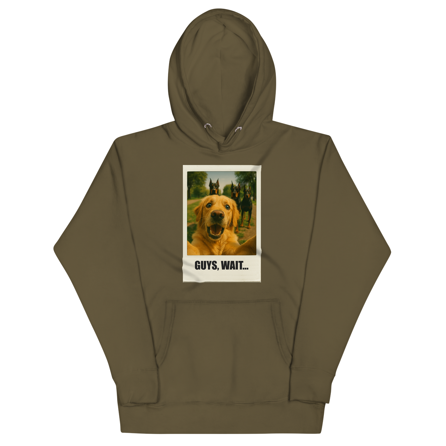 "GUYS, WAIT..." • Premium Hoodie