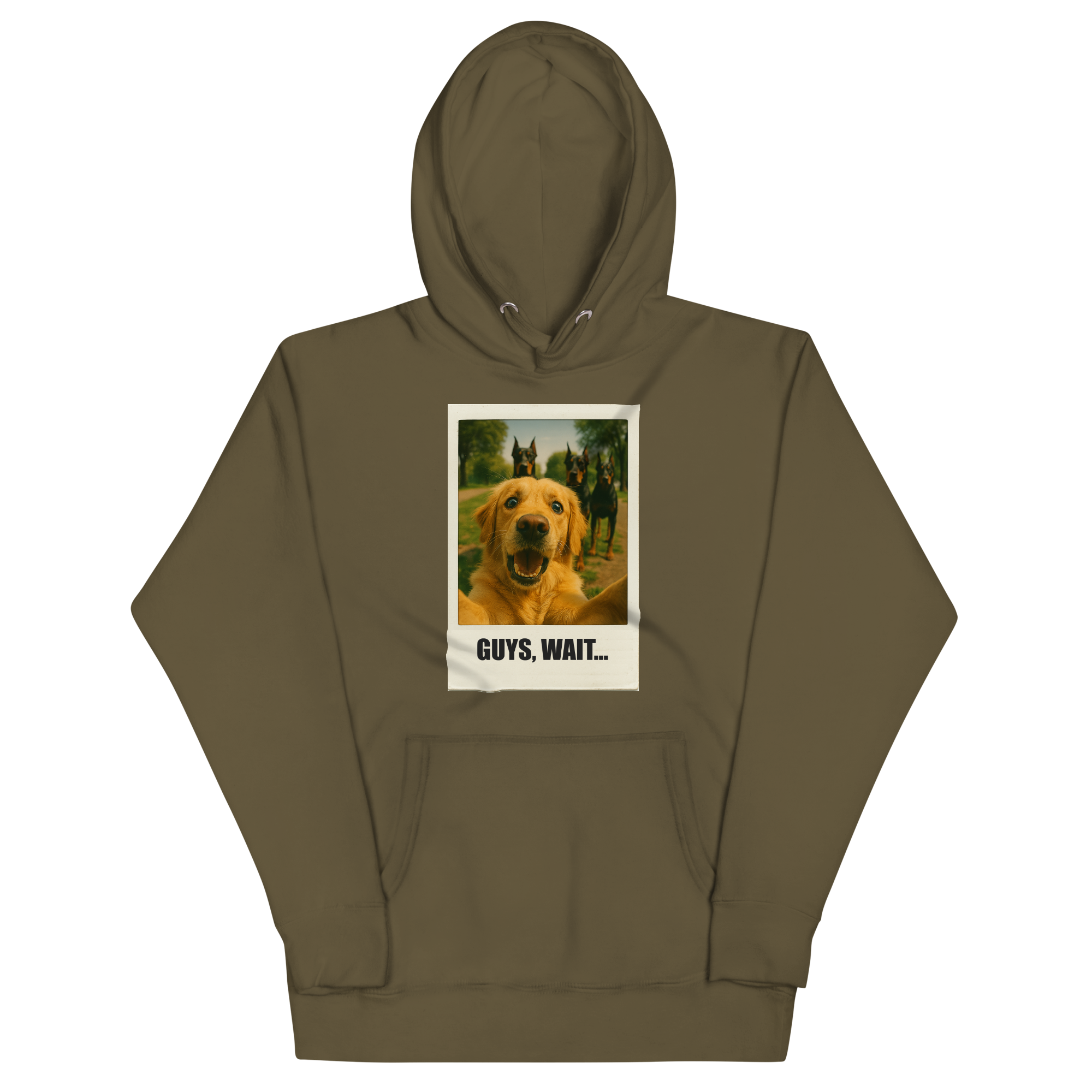 "GUYS, WAIT..." • Premium Hoodie