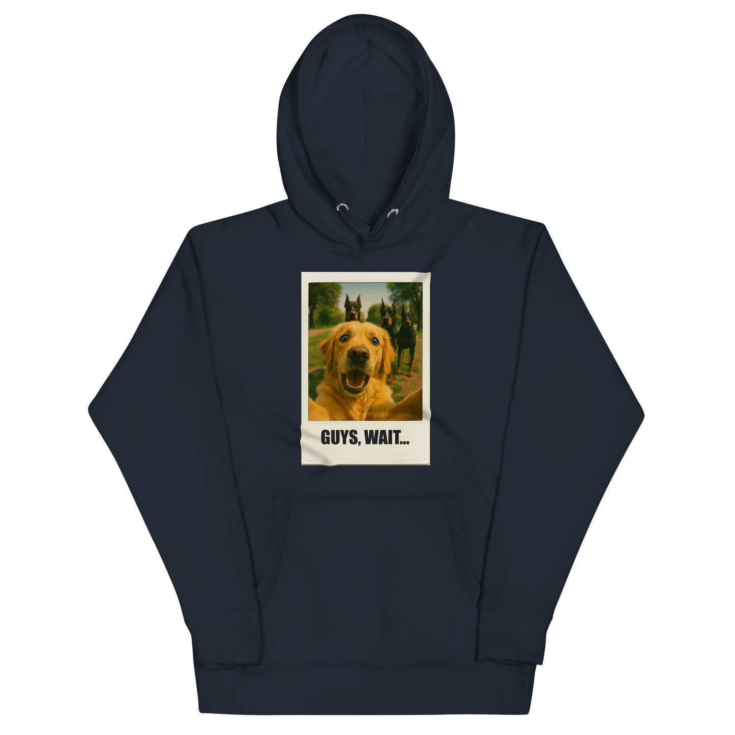 "GUYS, WAIT..." • Premium Hoodie