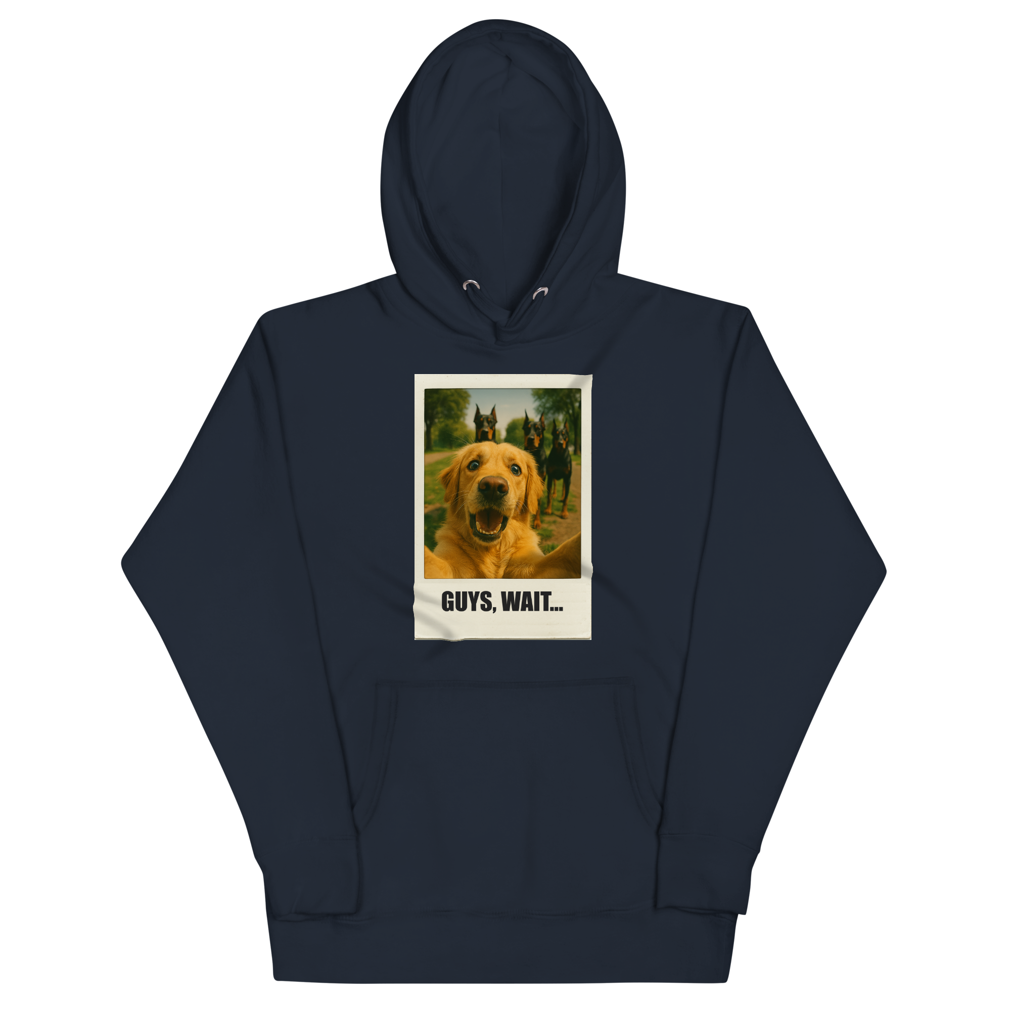 "GUYS, WAIT..." • Premium Hoodie