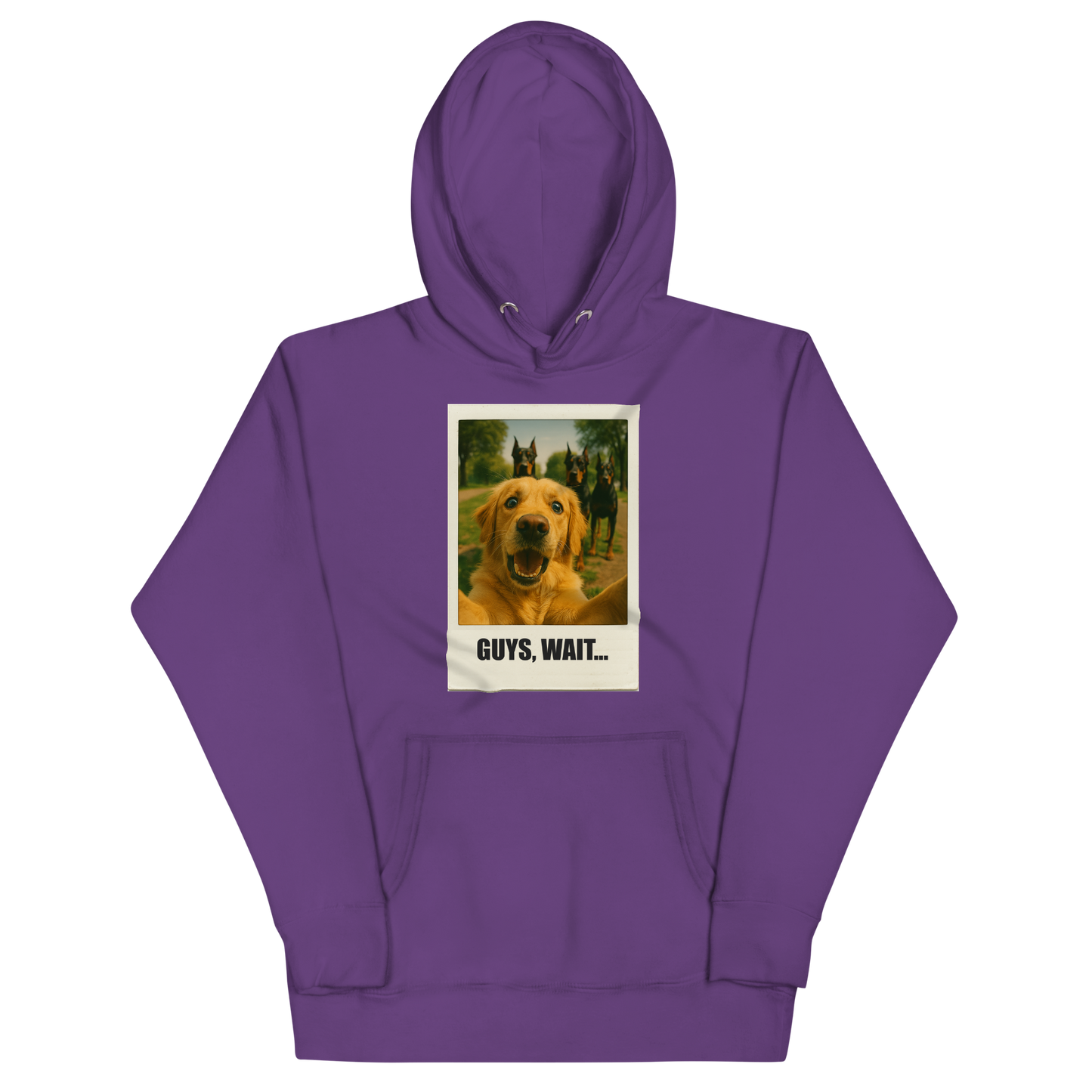 "GUYS, WAIT..." • Premium Hoodie