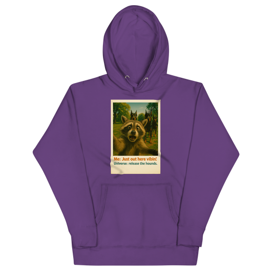 "JUST OUT HERE VIBIN..." • Premium Hoodie