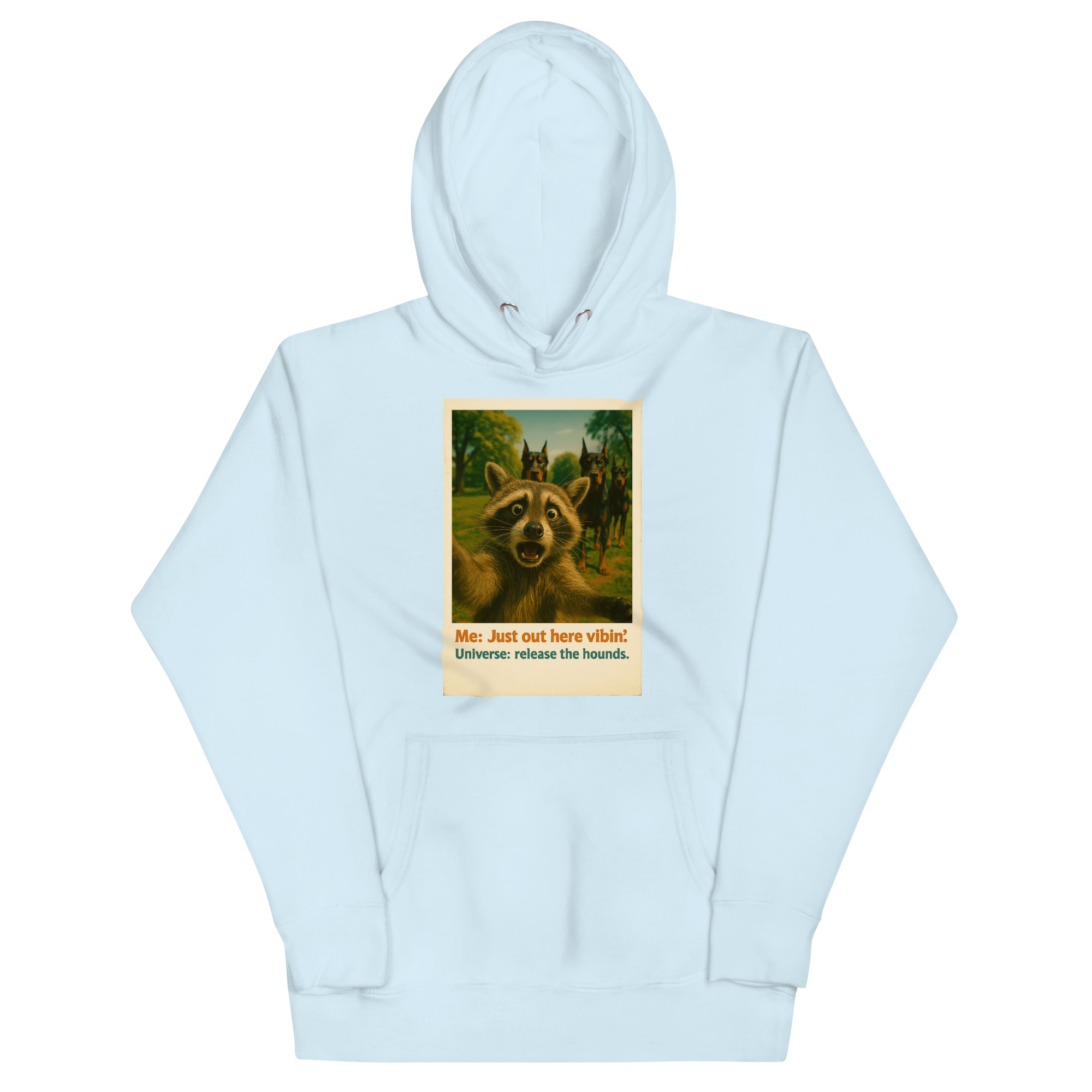 "JUST OUT HERE VIBIN..." • Premium Hoodie
