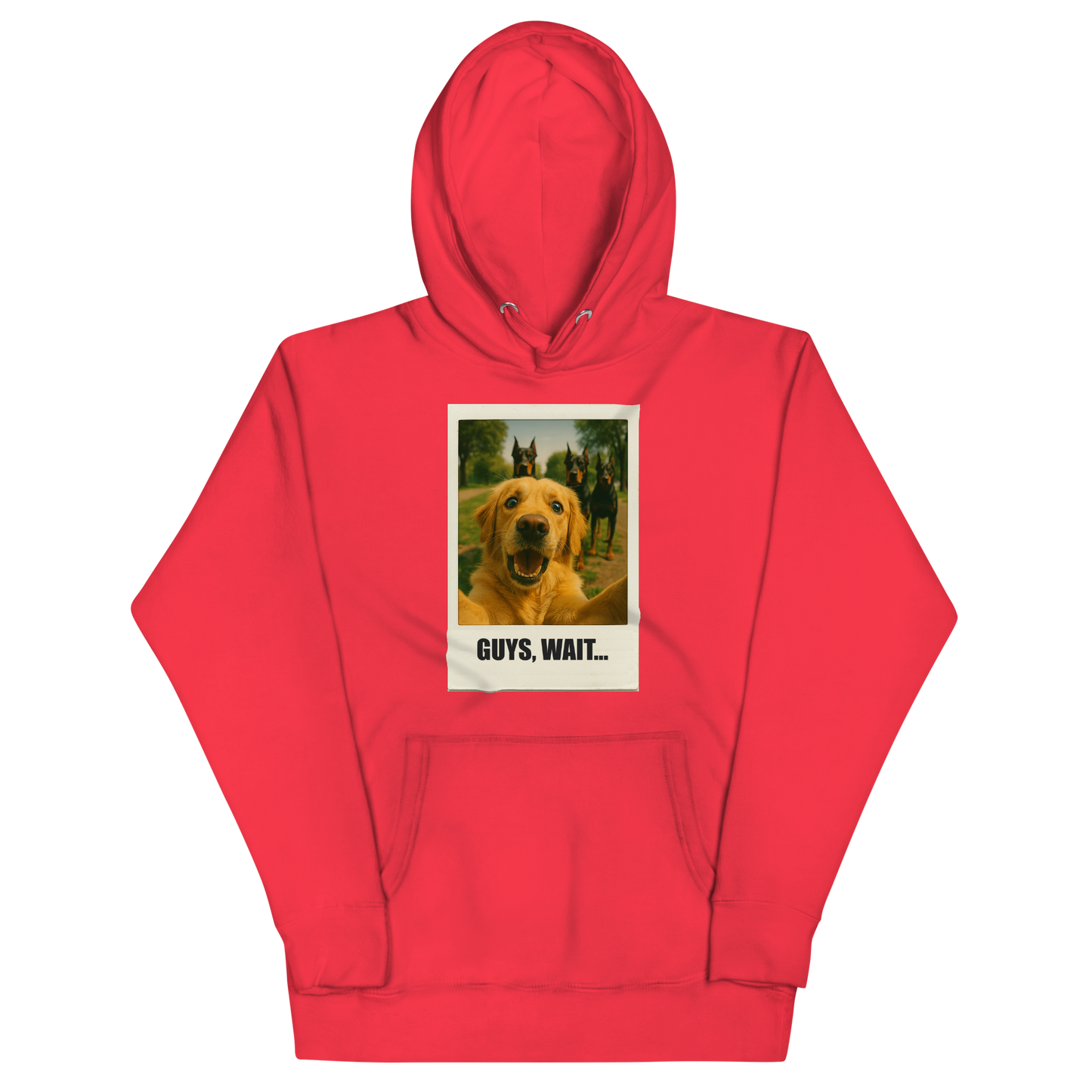 "GUYS, WAIT..." • Premium Hoodie