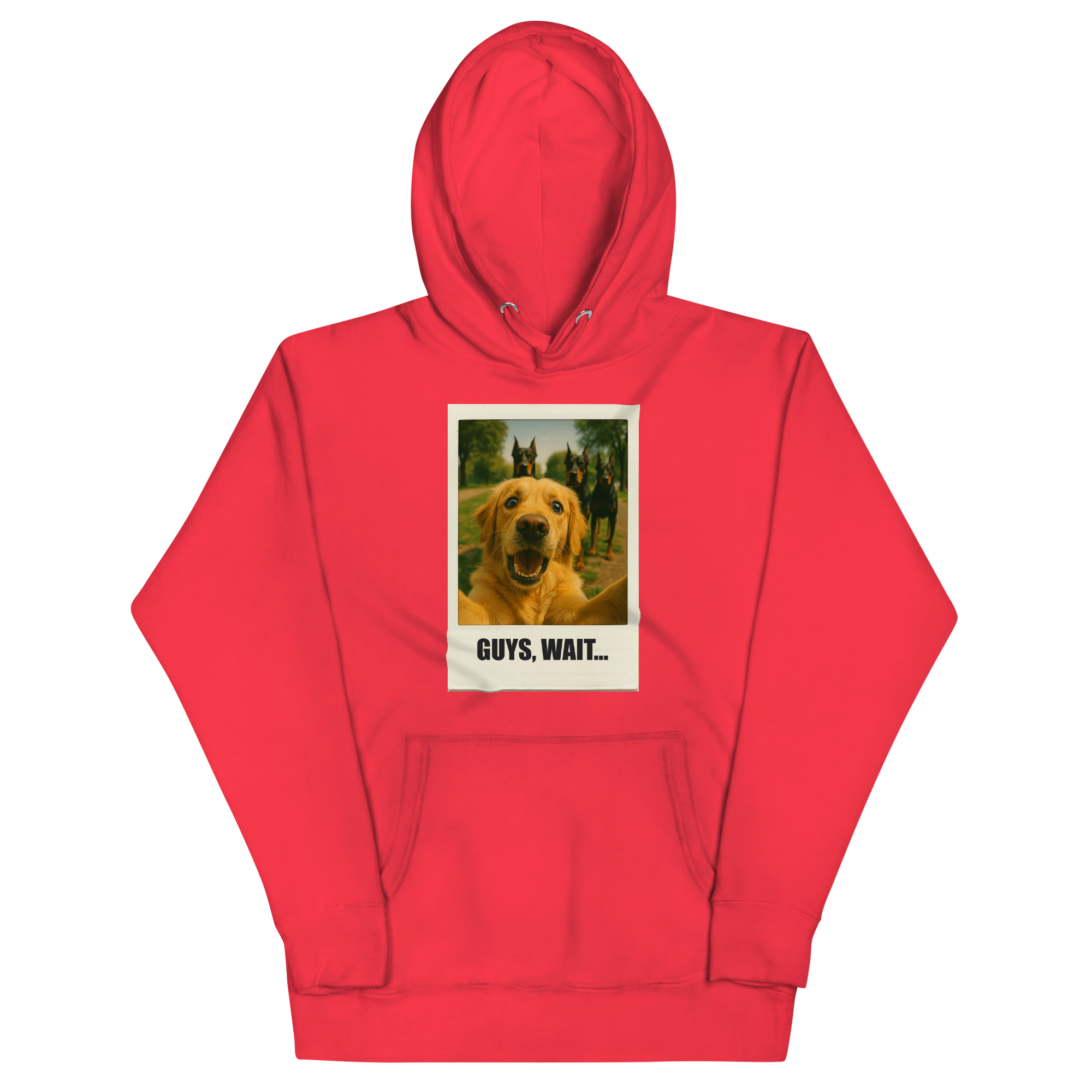 "GUYS, WAIT..." • Premium Hoodie