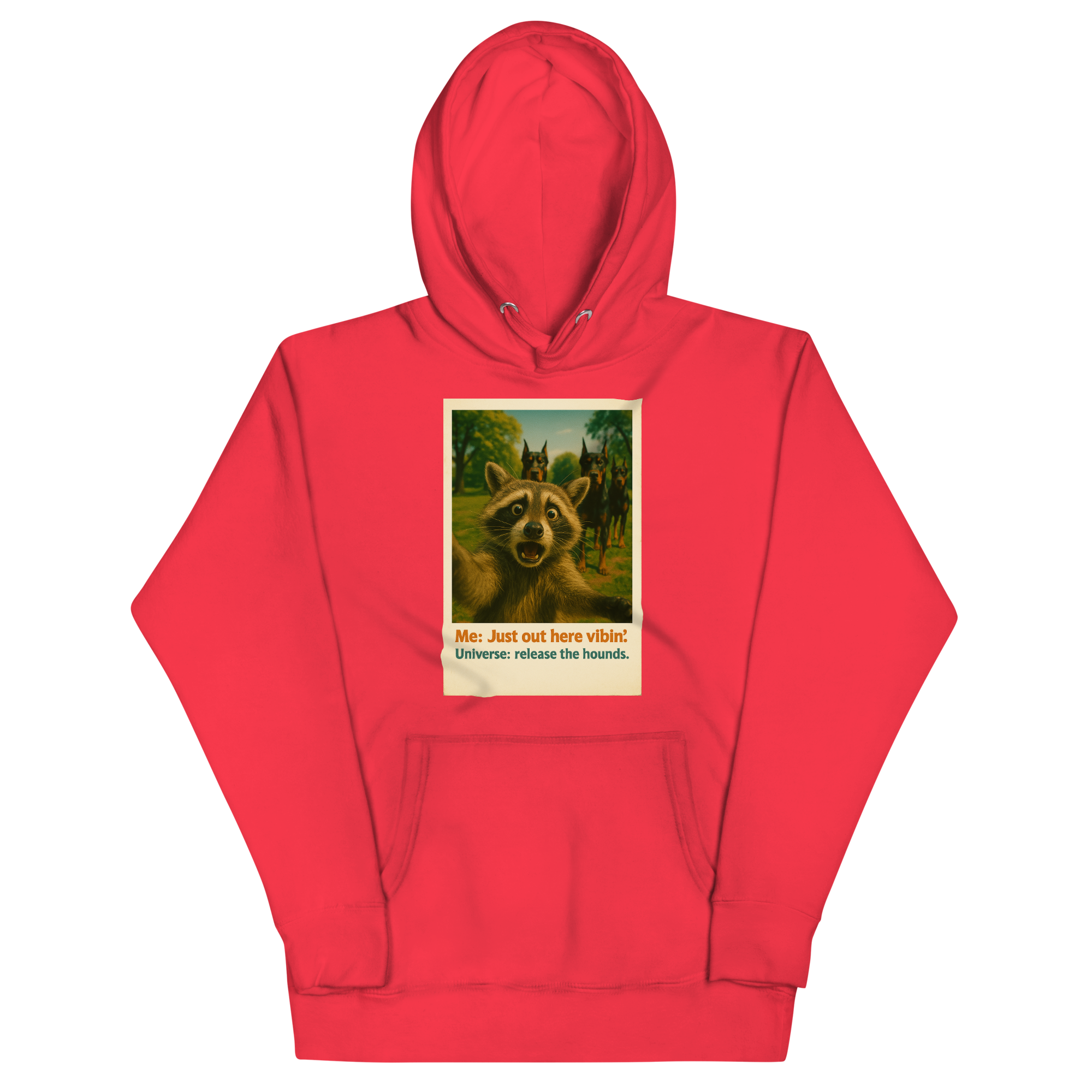 "JUST OUT HERE VIBIN..." • Premium Hoodie