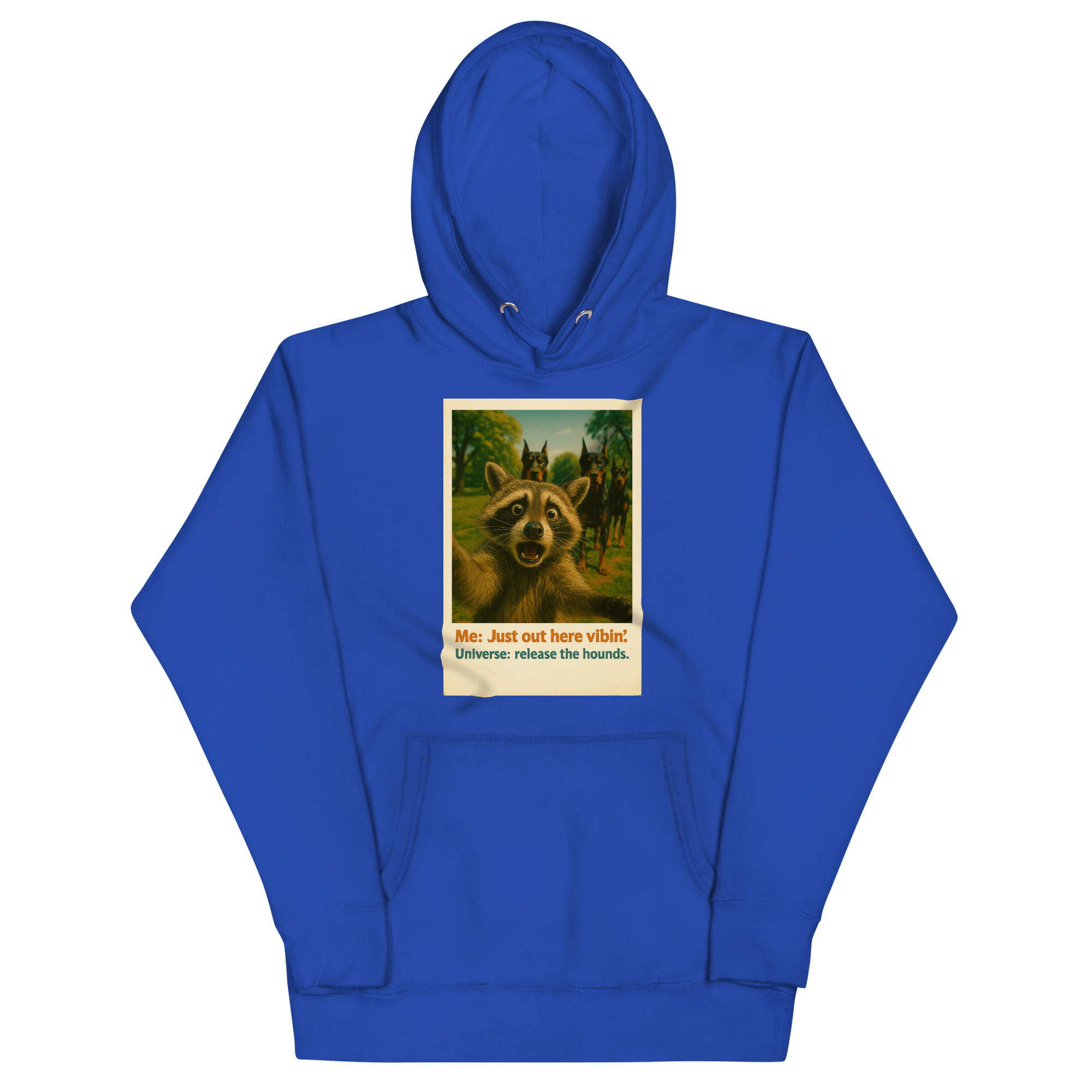 "JUST OUT HERE VIBIN..." • Premium Hoodie