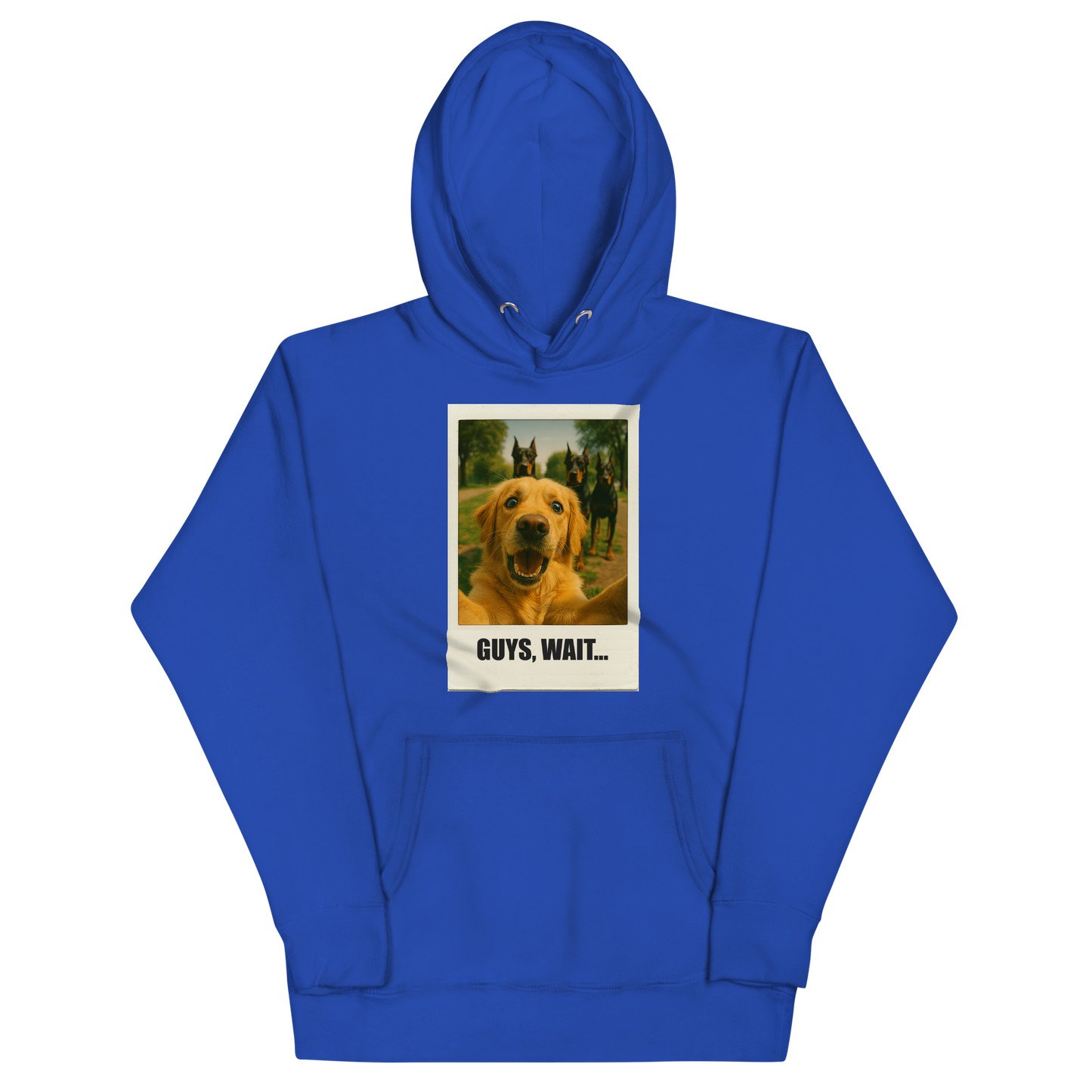 "GUYS, WAIT..." • Premium Hoodie