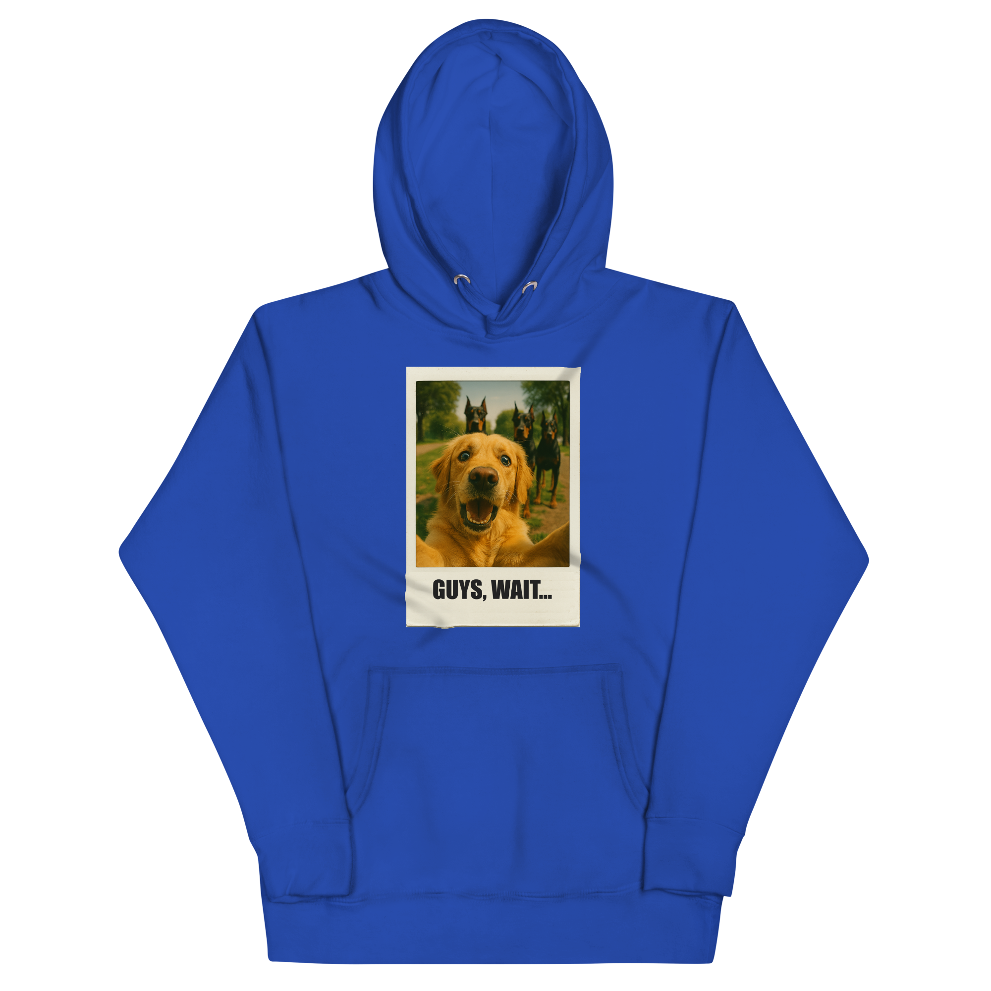 "GUYS, WAIT..." • Premium Hoodie