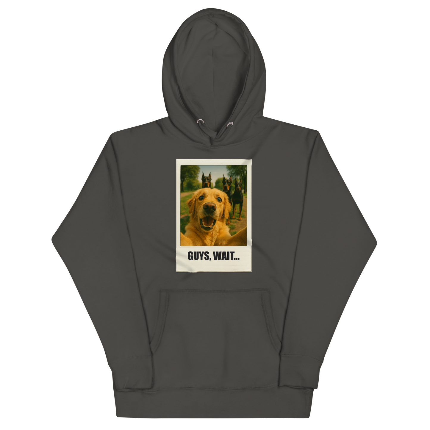 "GUYS, WAIT..." • Premium Hoodie