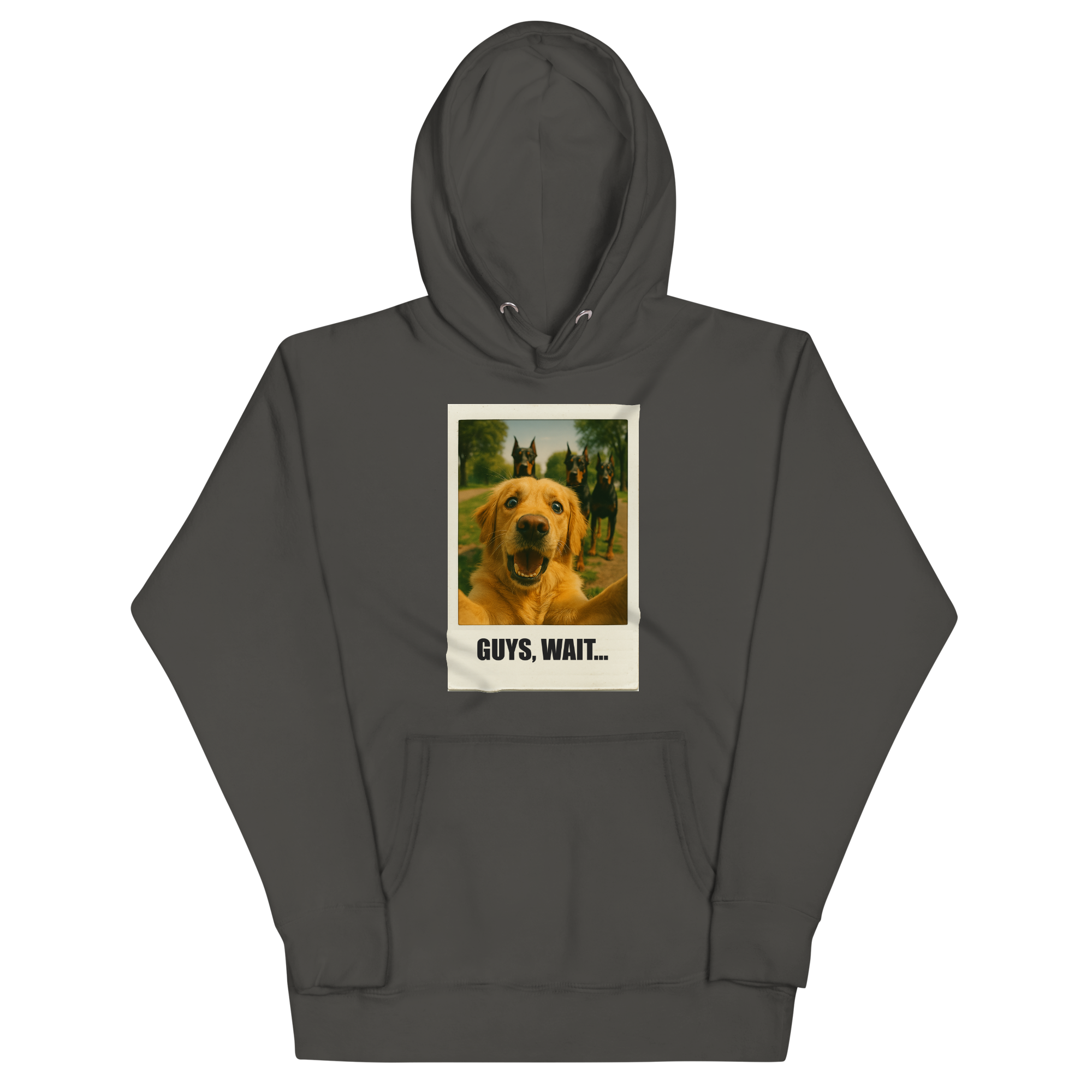 "GUYS, WAIT..." • Premium Hoodie