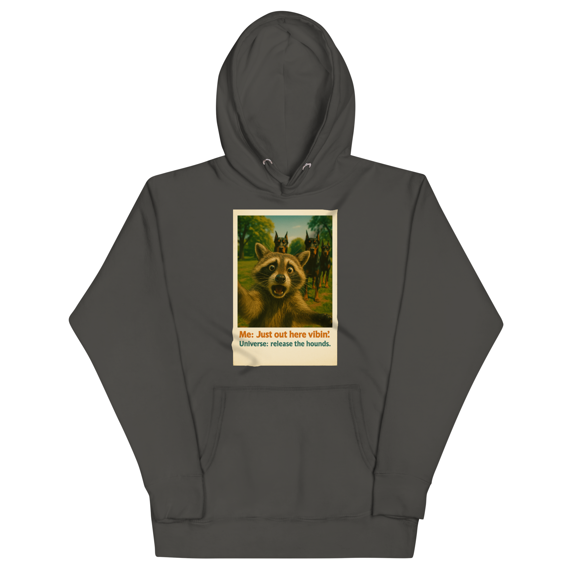 "JUST OUT HERE VIBIN..." • Premium Hoodie