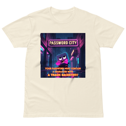 "YOUR PASSWORD MUST CONTAIN..." • Premium T-shirt