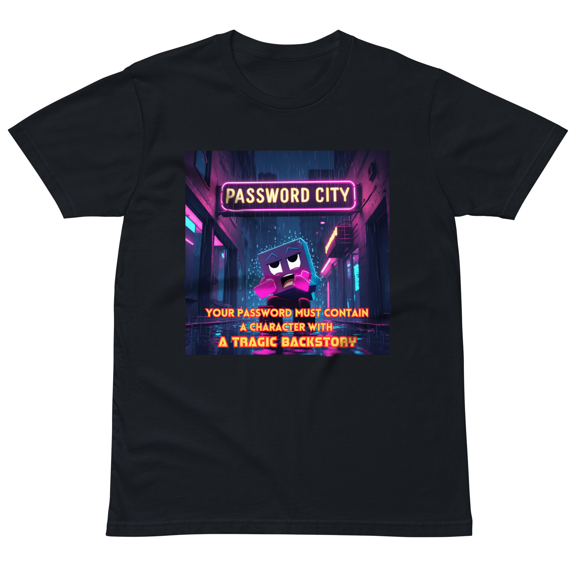 "YOUR PASSWORD MUST CONTAIN..." • Premium T-shirt