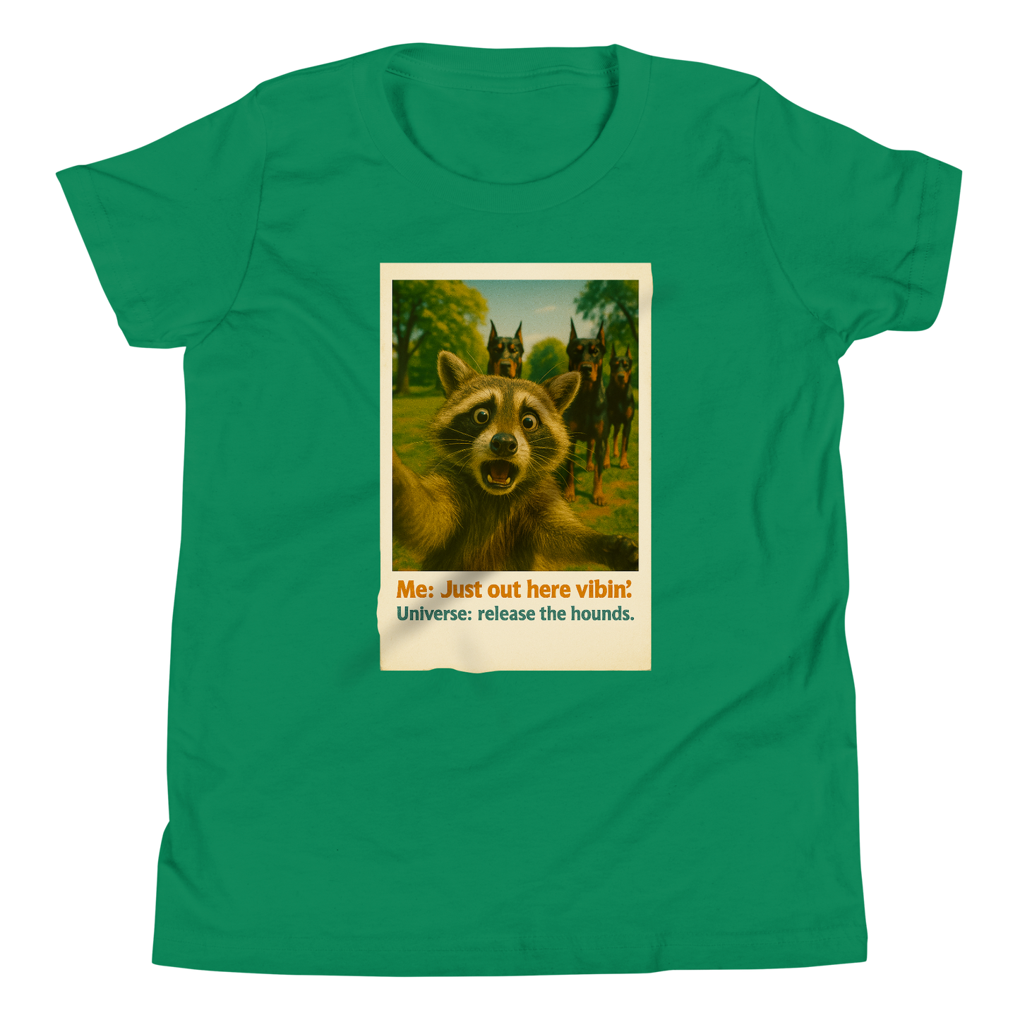 "JUST OUT HERE VIBIN..." • Youth T-Shirt