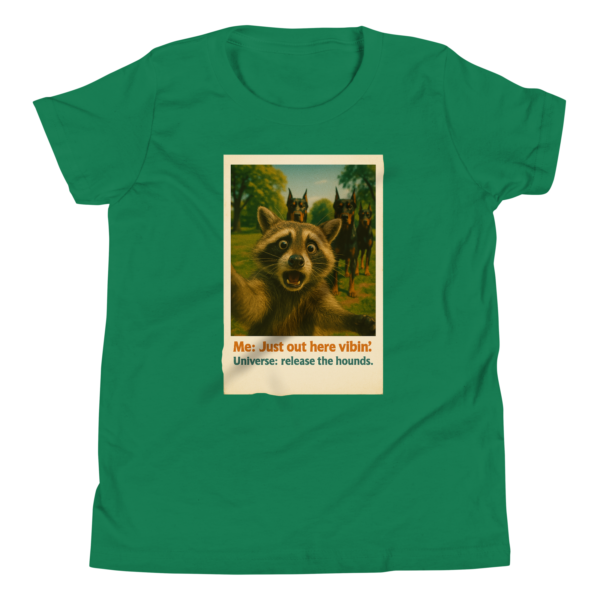 "JUST OUT HERE VIBIN..." • Youth T-Shirt