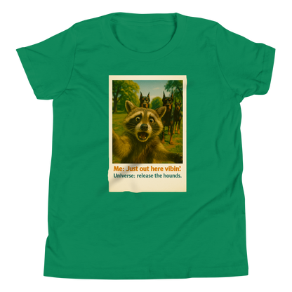 "JUST OUT HERE VIBIN..." • Youth T-Shirt