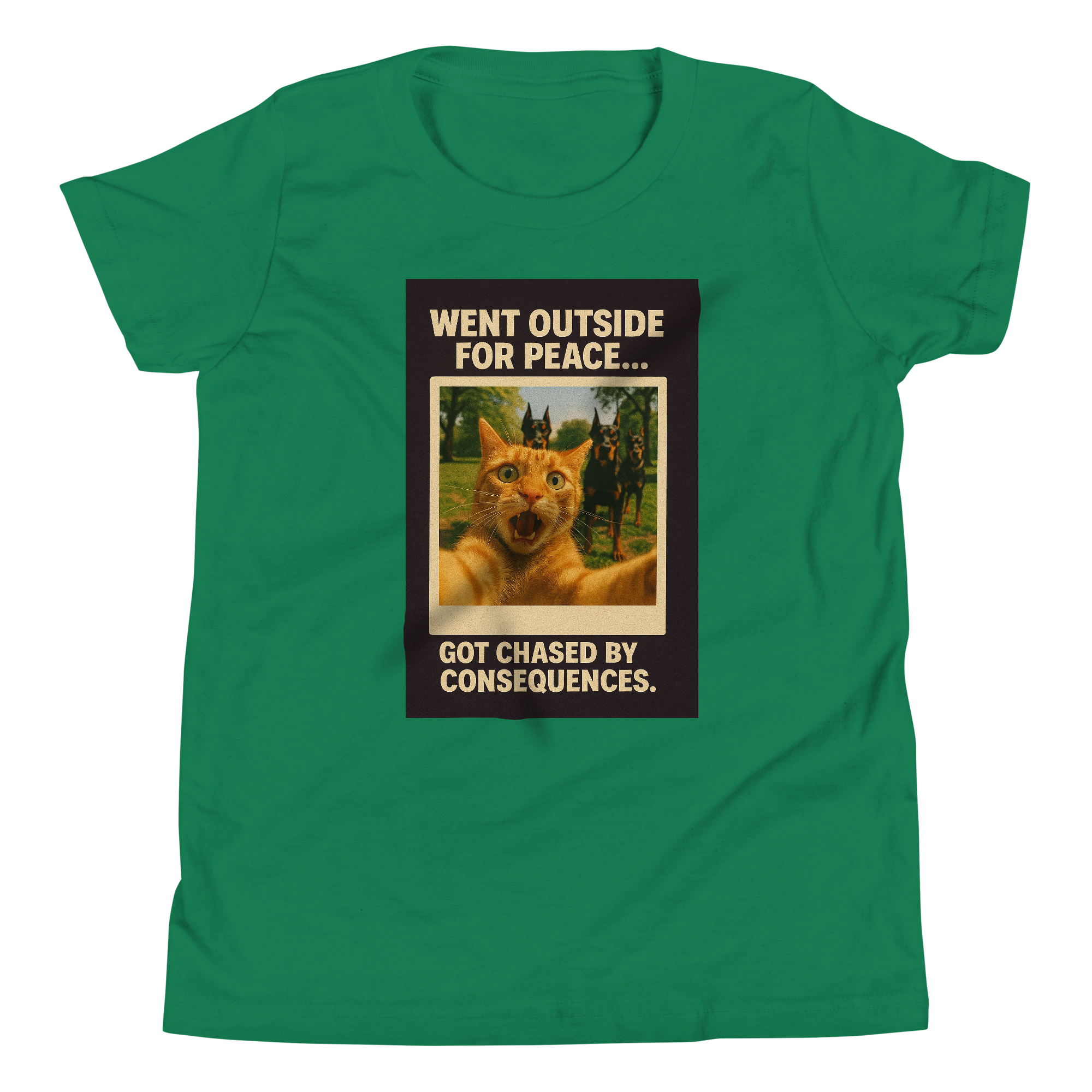 "WENT OUTSIDE FOR PEACE..." • Youth T-Shirt