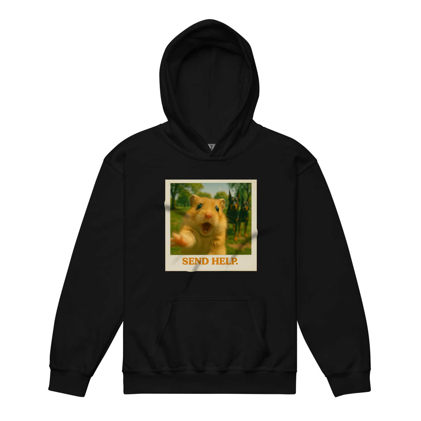 "SEND HELP" • Youth Heavy Hoodie