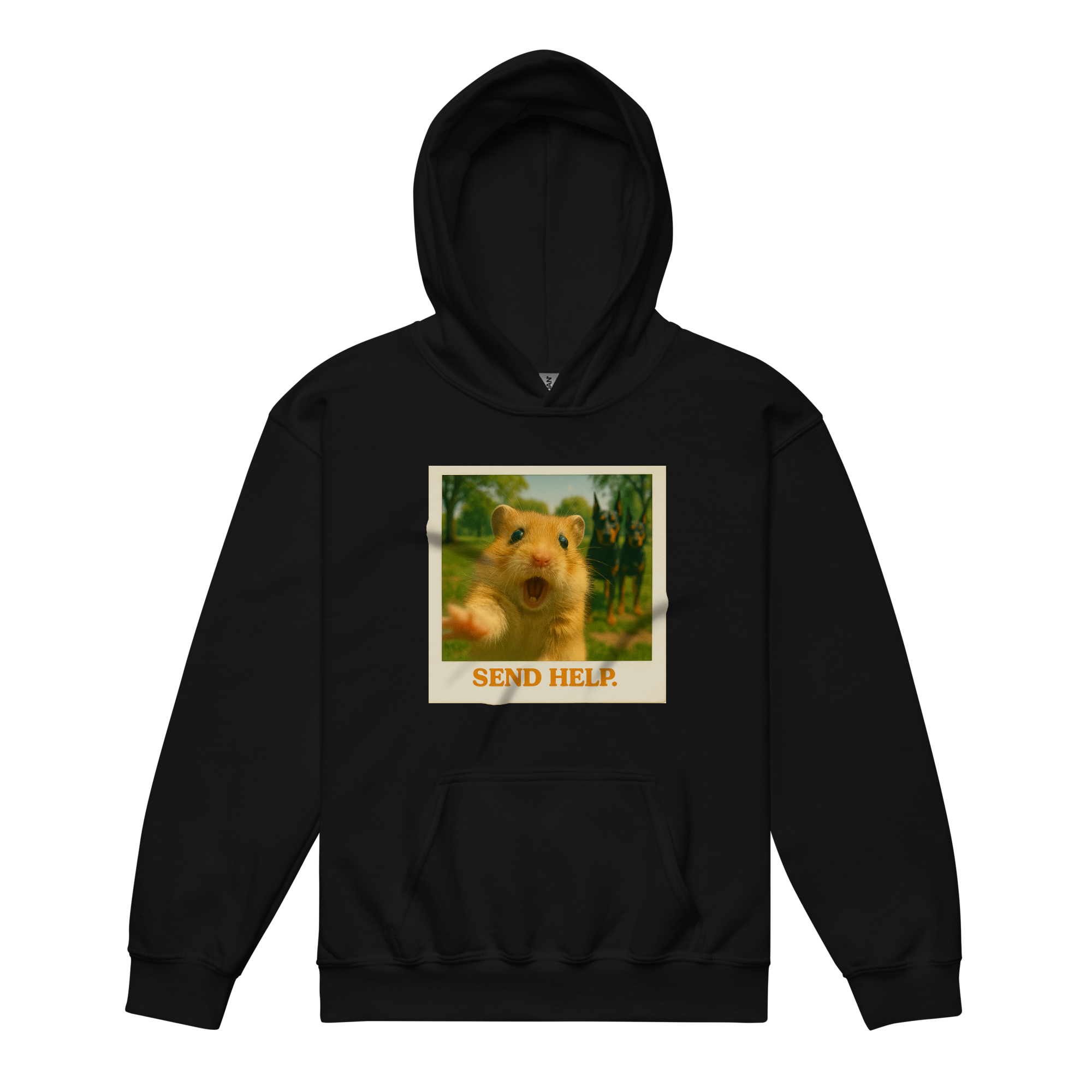 "SEND HELP" • Youth Heavy Hoodie
