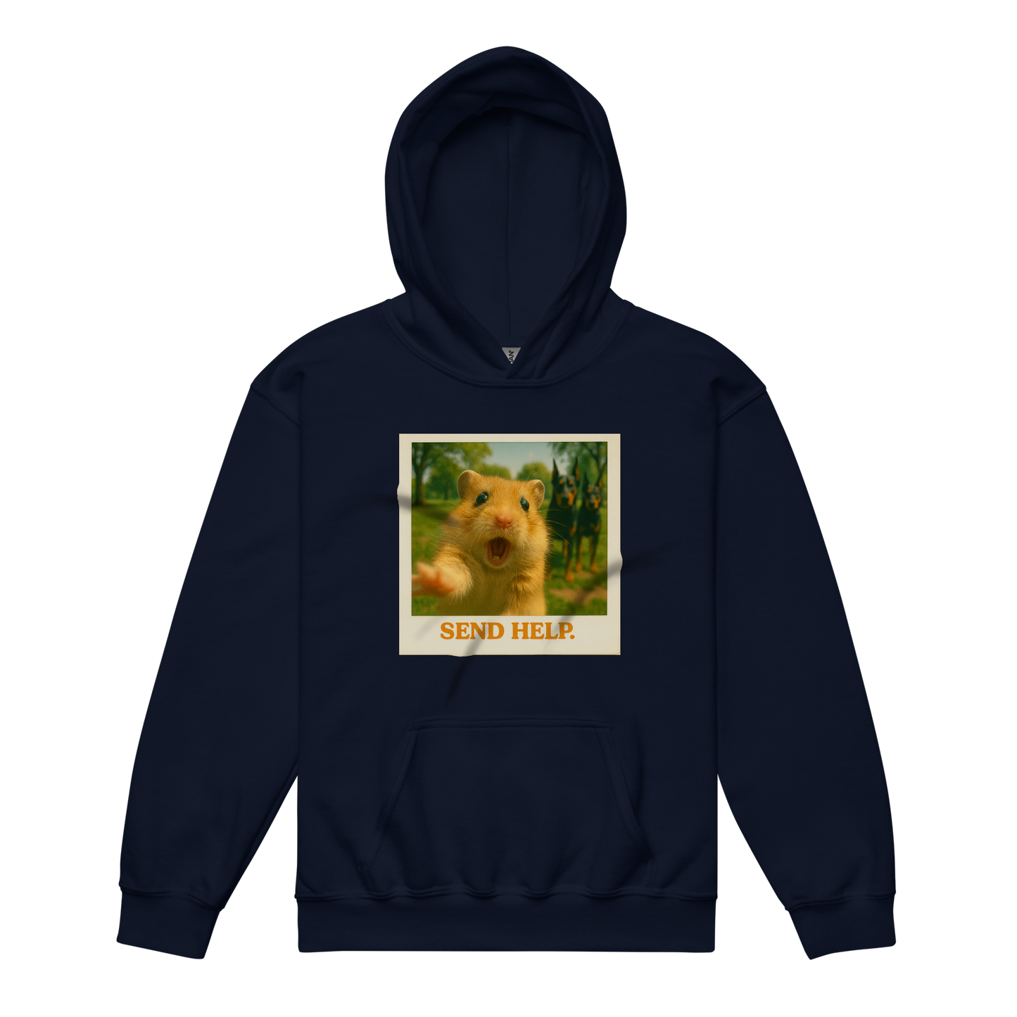 "SEND HELP" • Youth Heavy Hoodie