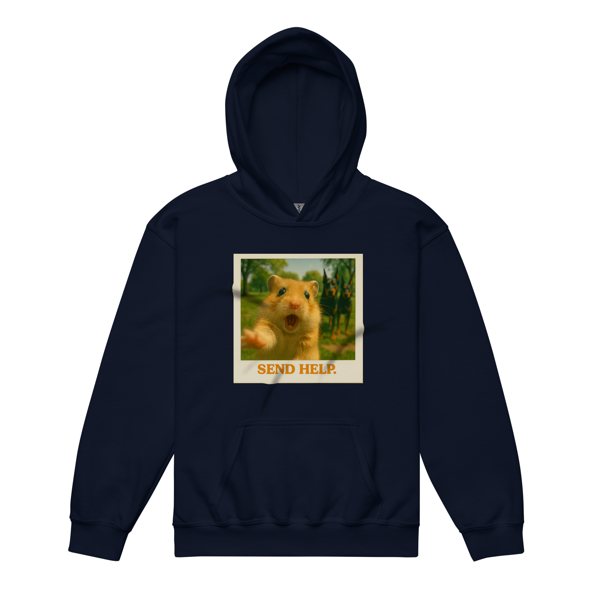 "SEND HELP" • Youth Heavy Hoodie