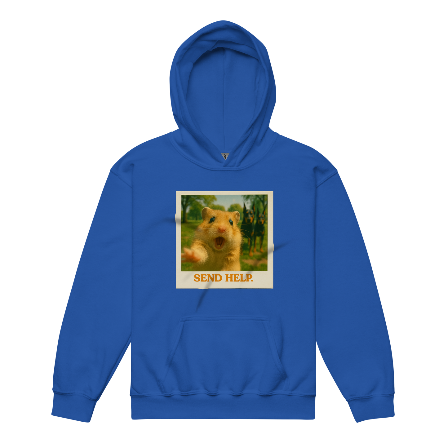 "SEND HELP" • Youth Heavy Hoodie